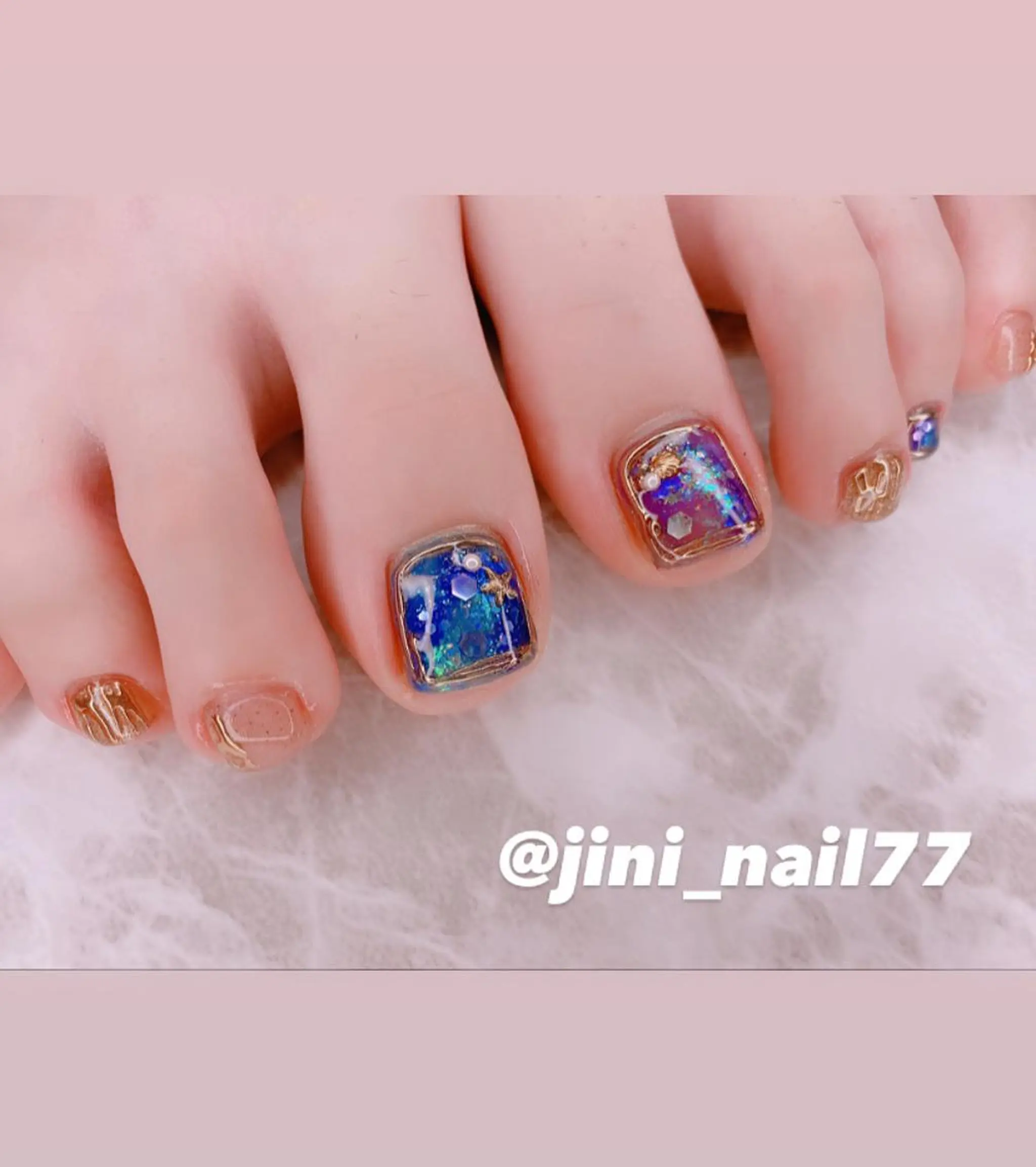ネイル フットネイル JINI NAIL所属・ジニ ネイルのネイルデザイン