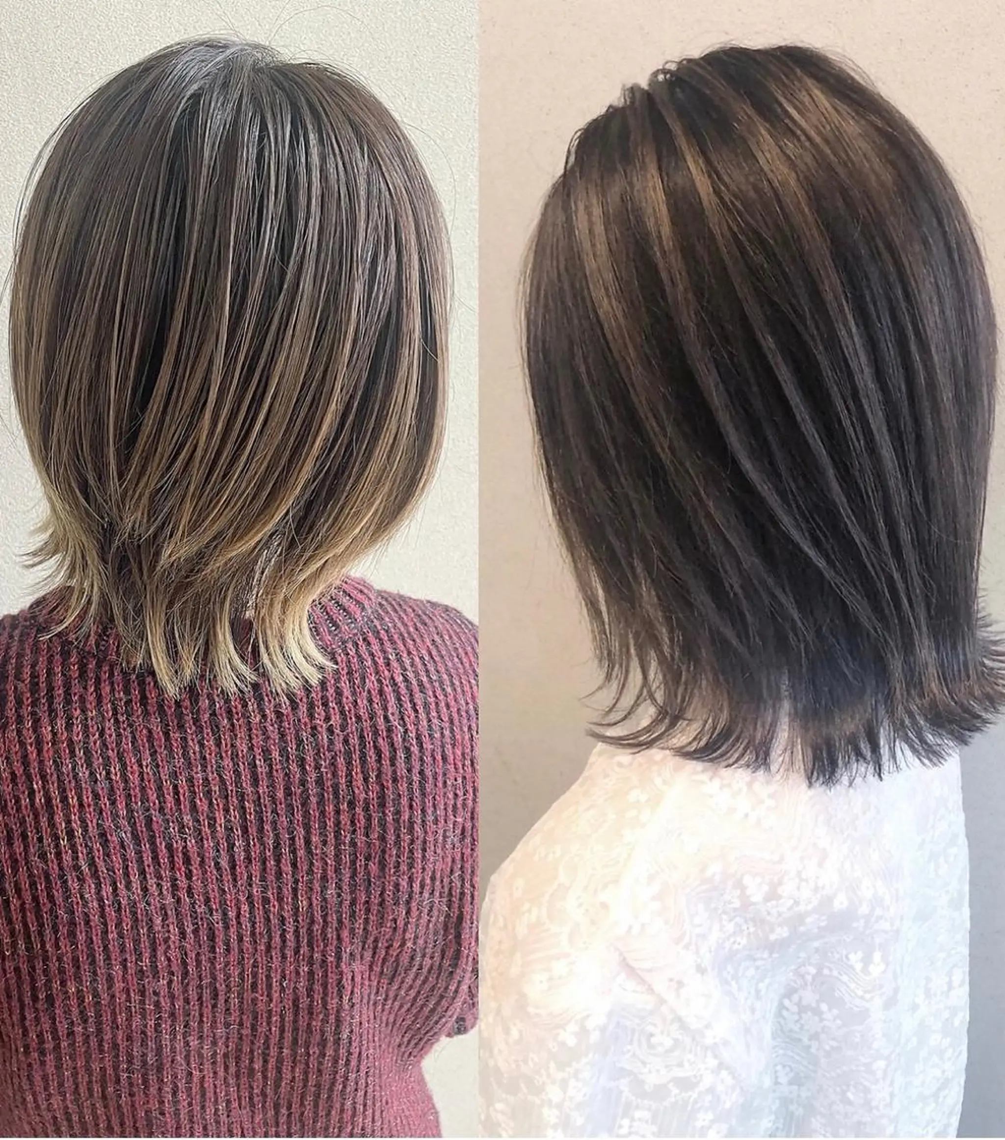 ミディアム カラー ケアブリーチ /髪質 改善/古橋圭史郎のヘアスタイル