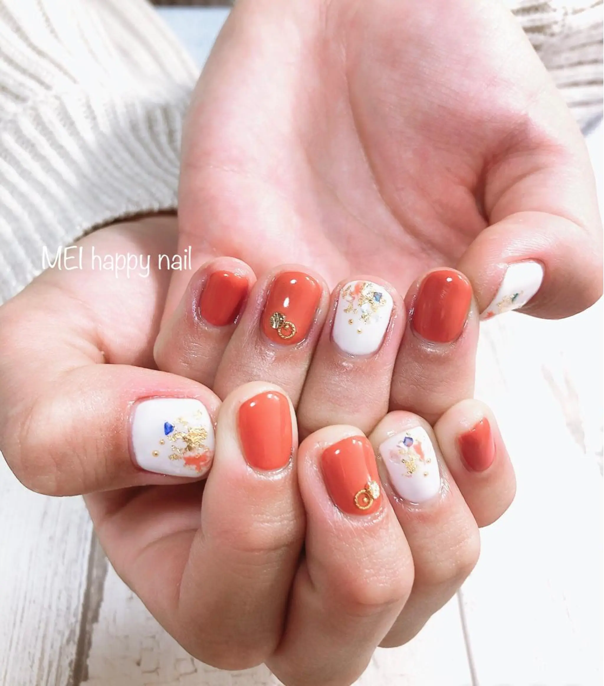 ネイル 北浦和 自爪育成ケアのネイルデザイン