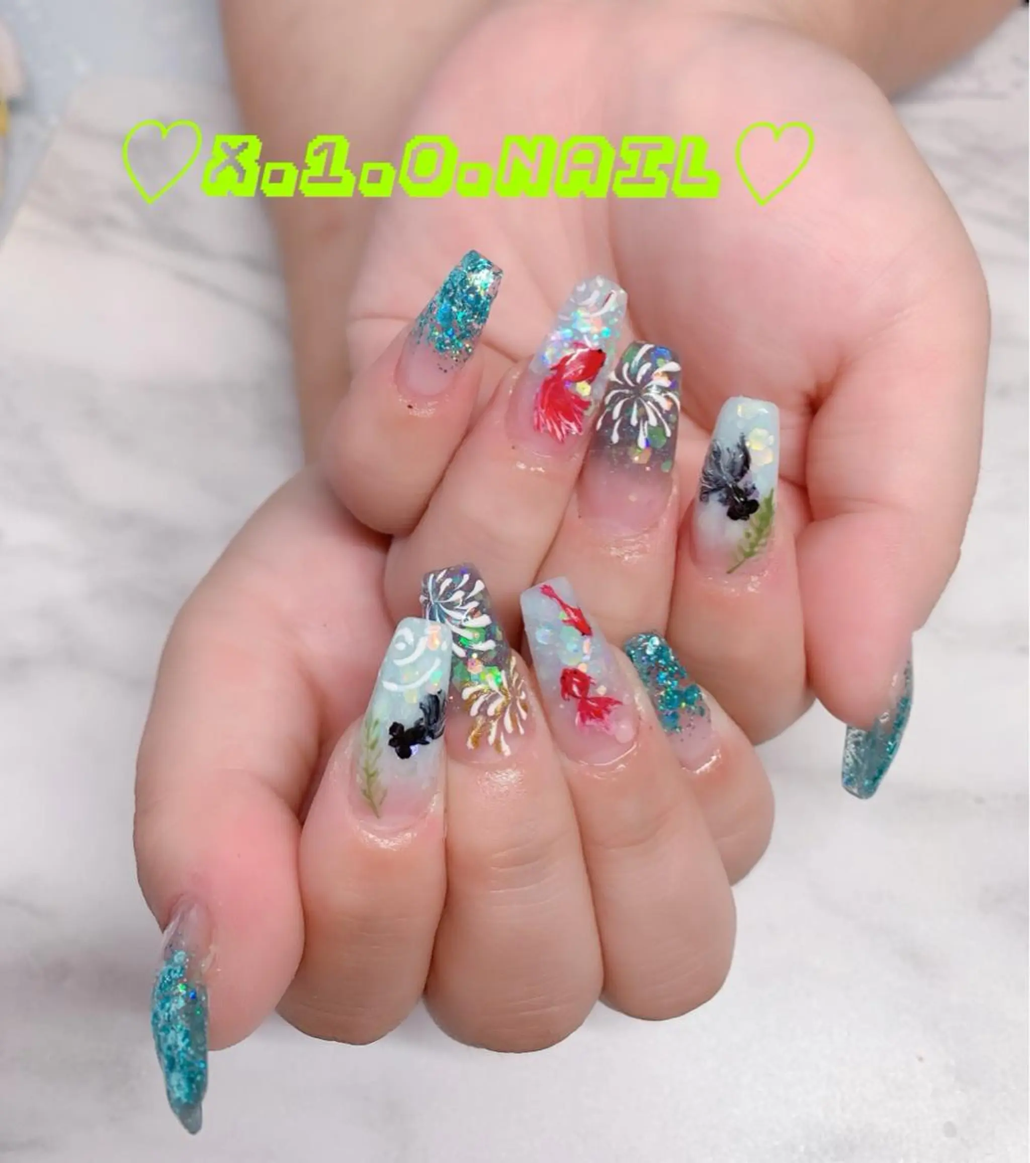 ネイル アニマル柄 アートネイル ニュアンスネイル ネイルチップ x.1.0.nail ♡Cのネイルデザイン