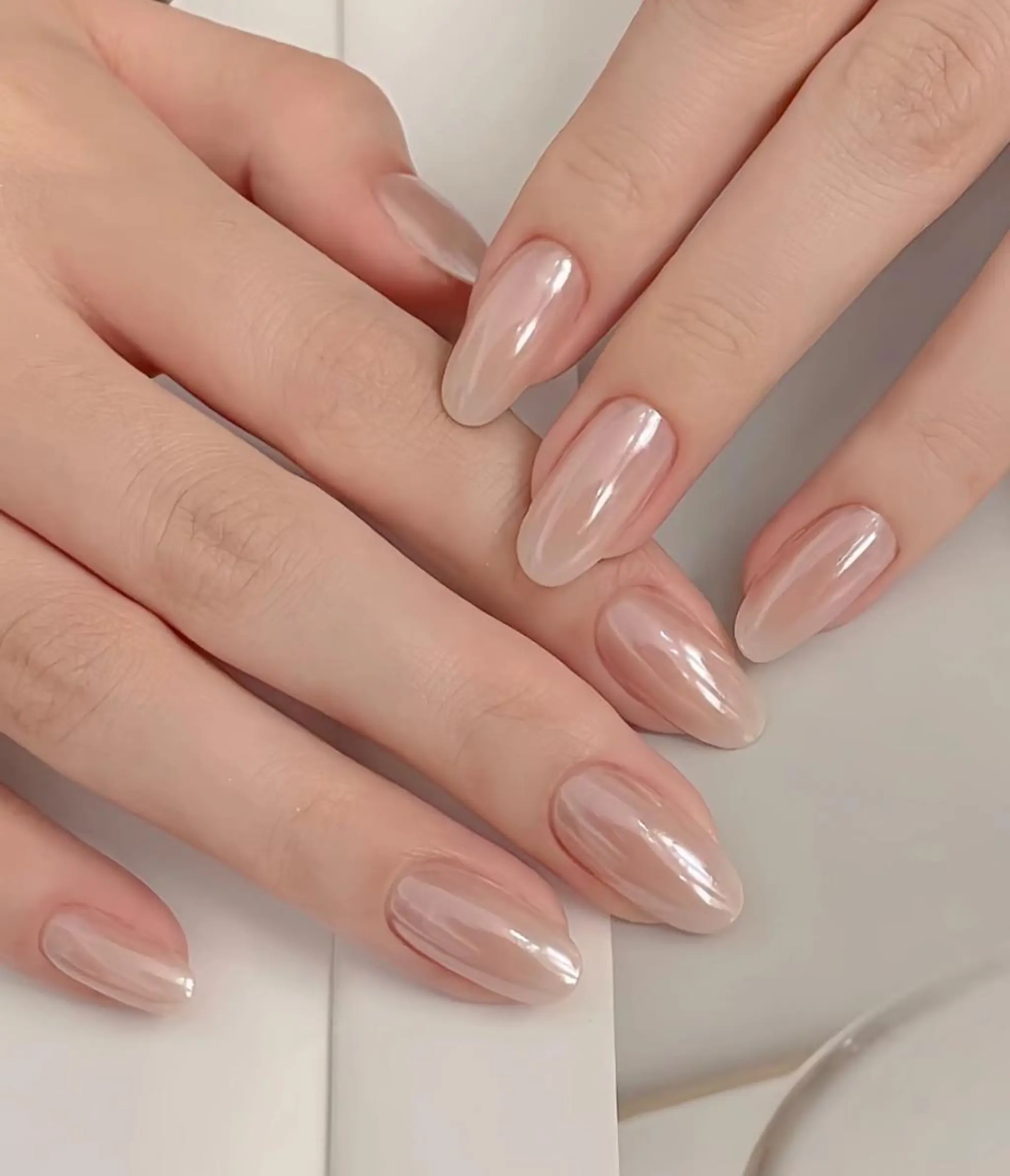 ネイル ハンドネイル RAFFINE 月🦋🩵のネイルデザイン