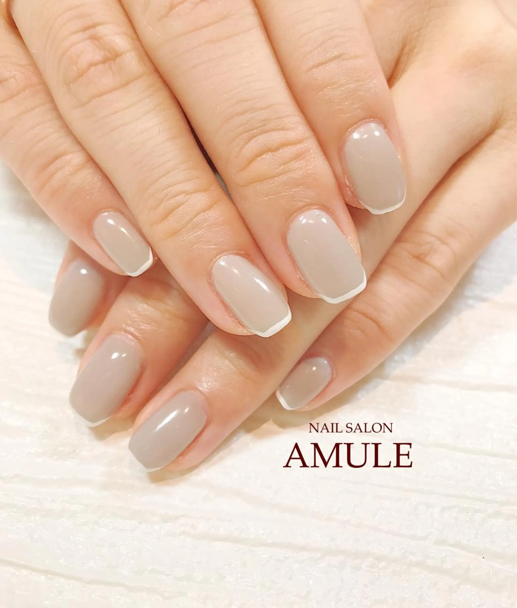 ネイル フレンチネイル ワンカラーネイル ハンドネイル NAILSALON AMULEのネイルデザイン