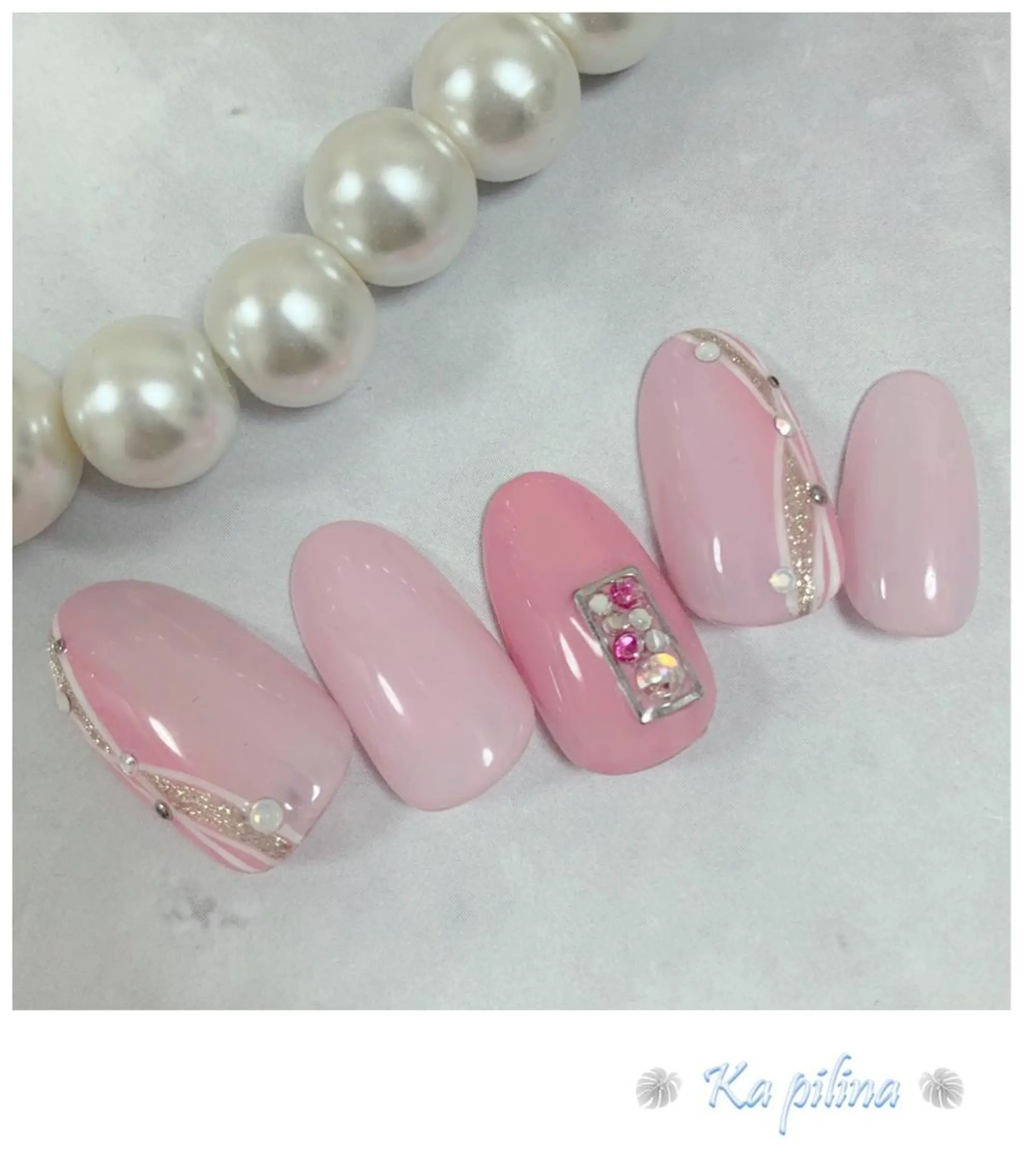 ネイル グラデーション ピンク Nail salon Ka pilinaのネイルデザイン