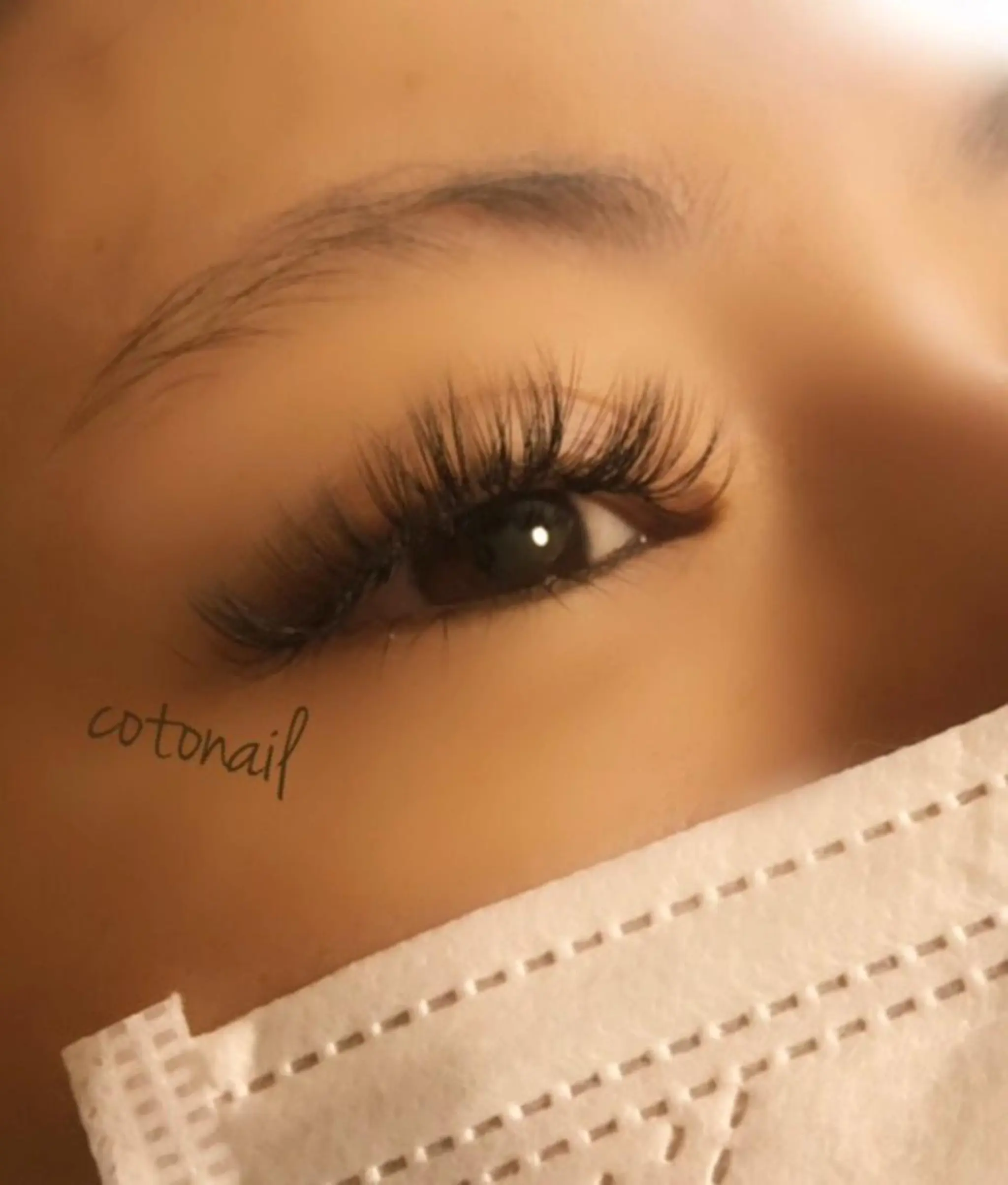 マツエク・マツパ 付け放題 ボリュームラッシュ ツメトマツゲ .のネイルデザイン