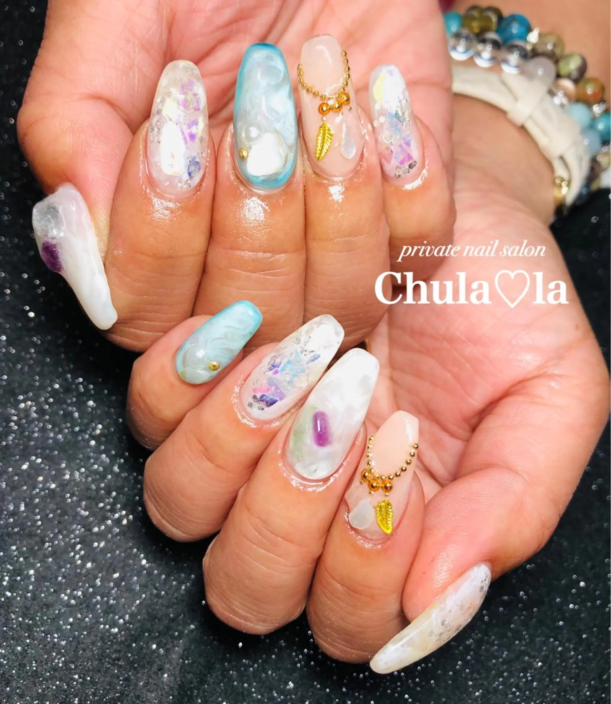 ネイル 持ち込み ハンドネイル Chula♡la 豊見城市高安のネイルデザイン