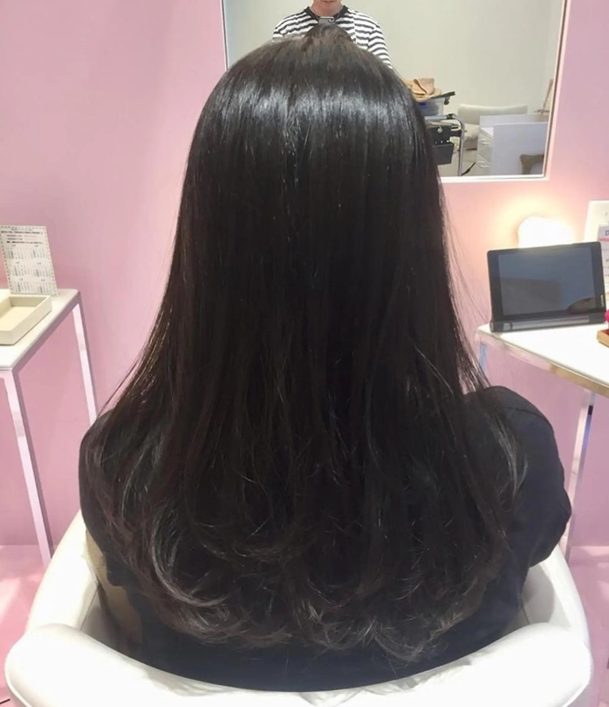 セミロング アッシュ カット ヘアカラー トリートメント 所渉/韓国レイヤー /ウルフカットのヘアスタイル