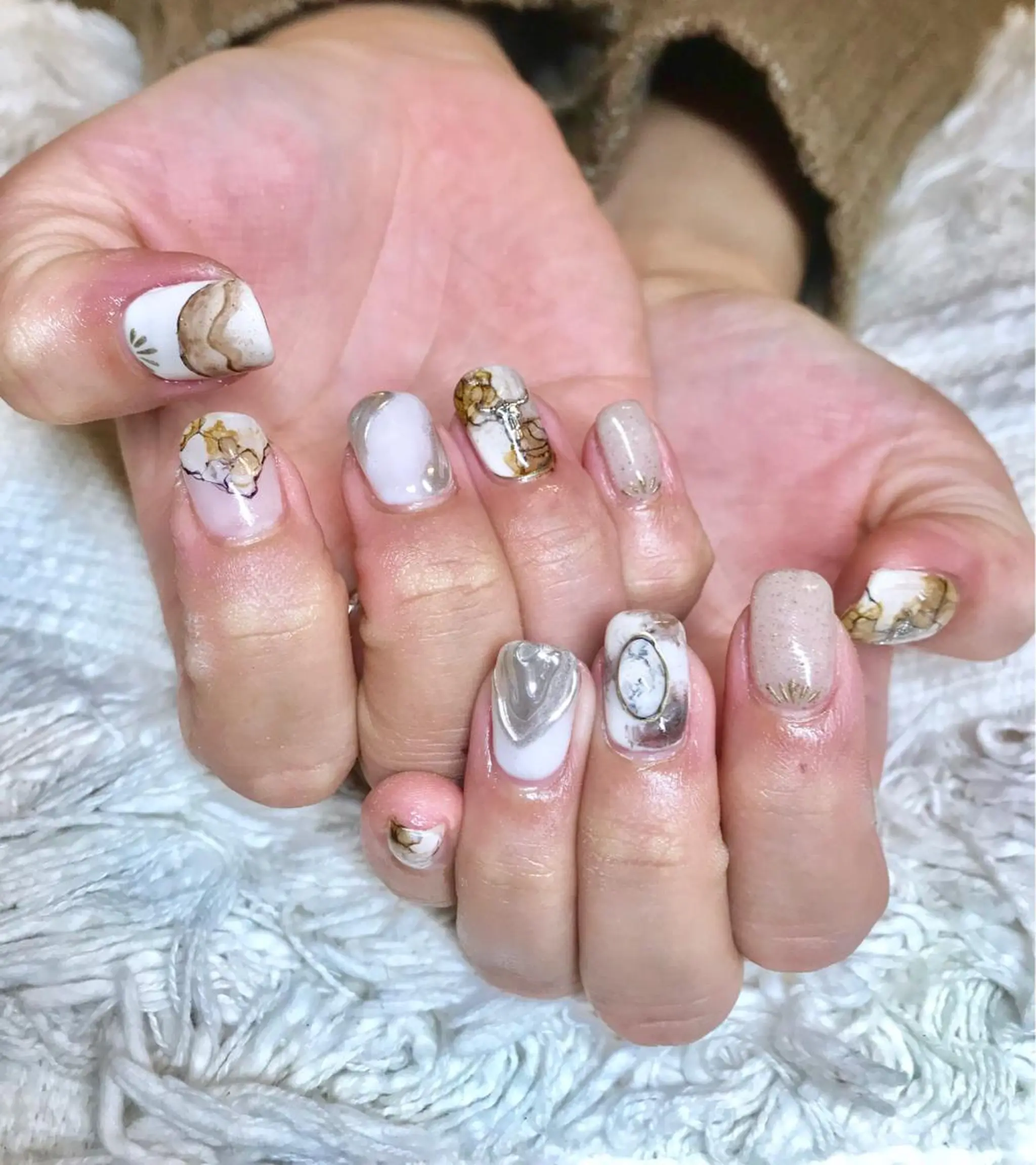 ショート カラー パーマ ヘアアレンジ メンズ ネイル マツエク・マツパ ハンドネイル ハンドケア nail&eye Aoのマツエク・マツパデザイン