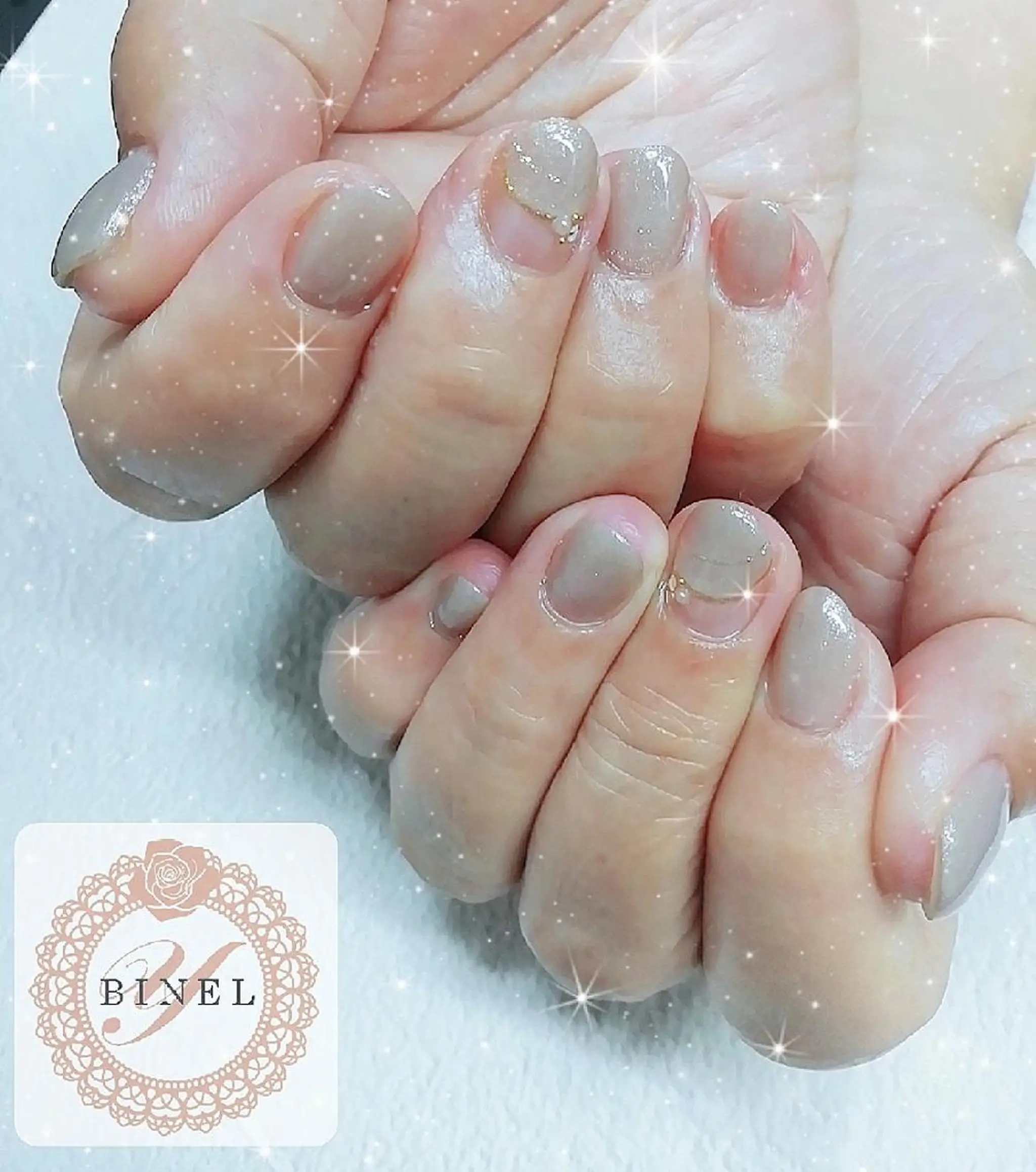 ネイル オフィスネイル ワンカラーネイル ハンドネイル Nail Salon Y.BINELのネイルデザイン