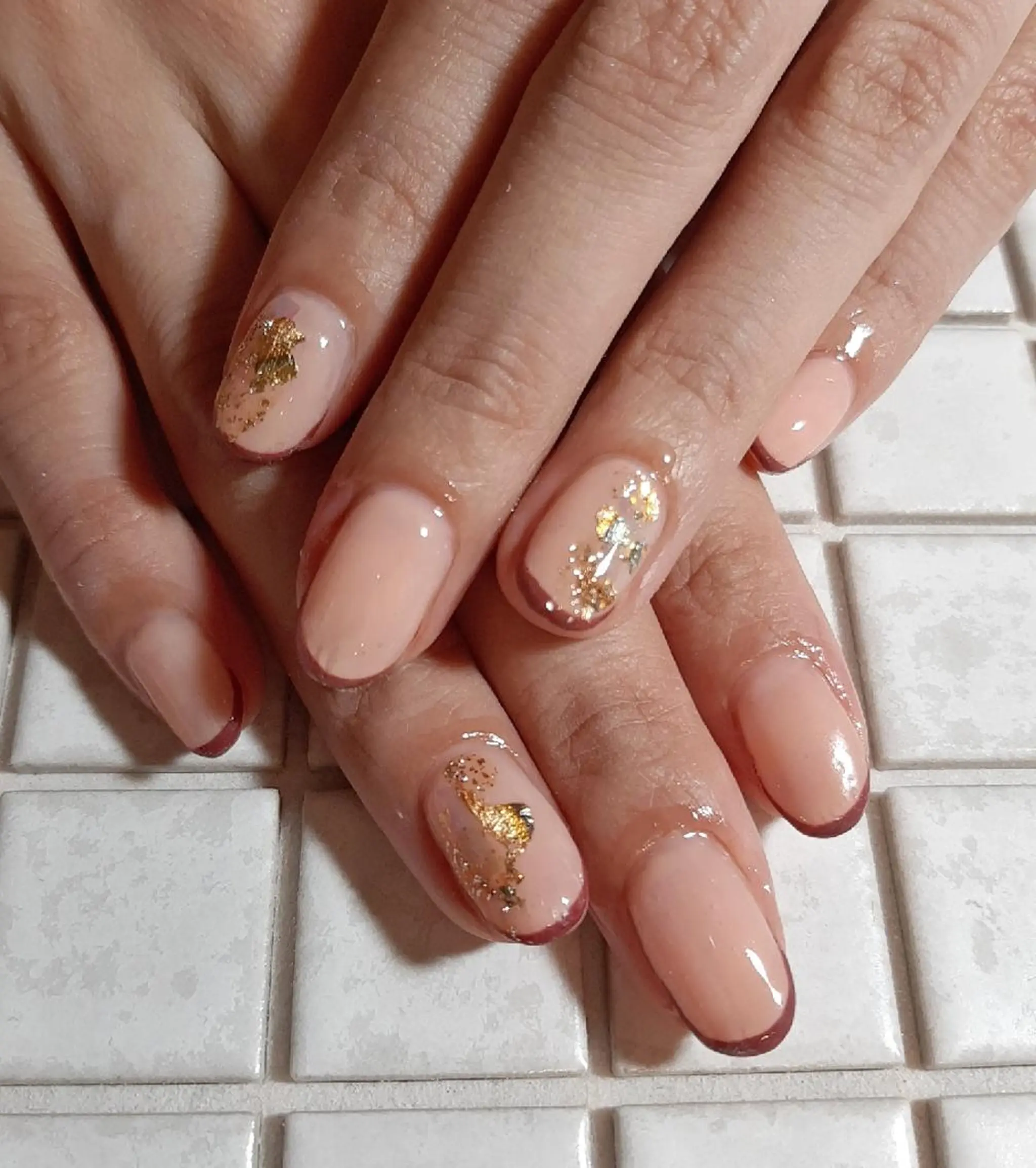 ネイル フレンチネイル シンプルネイル ハンドネイル private salon mieのネイルデザイン