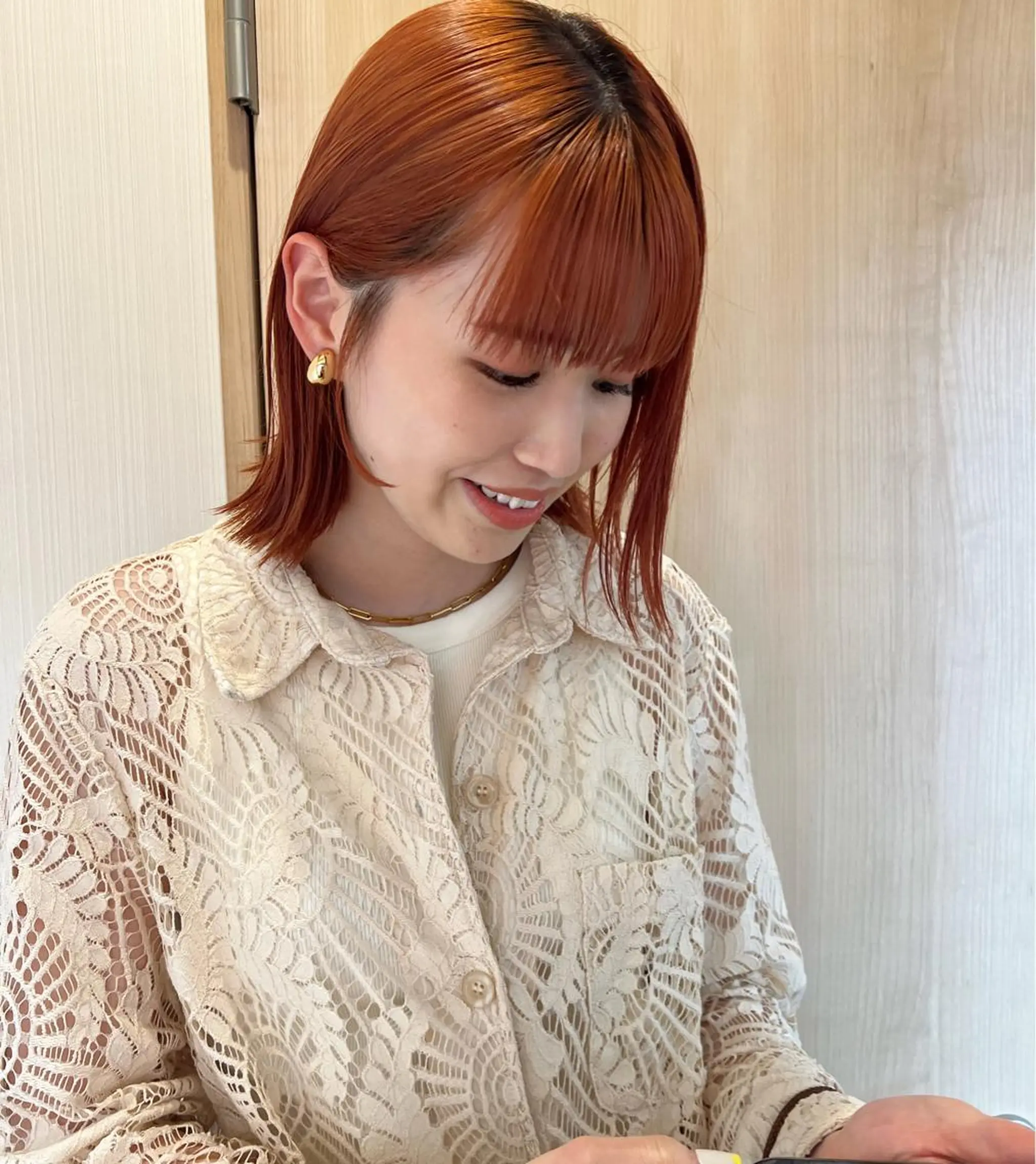 セミロング カラー カット ヘアカラー トリートメント トレンドと似合わせ/ マンツーマン/西上楓のヘアスタイル