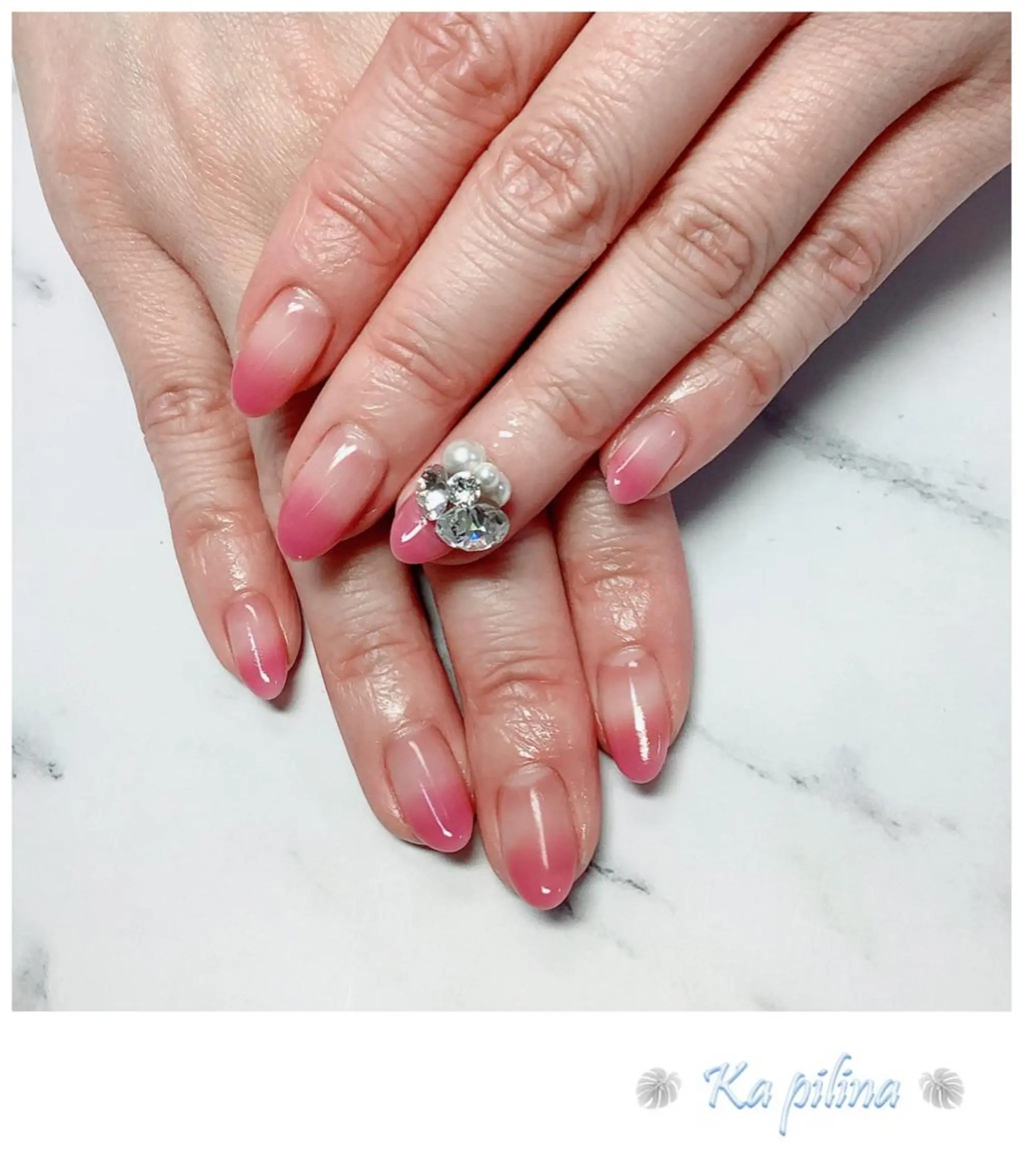 ネイル グラデーション ピンク Nail salon Ka pilinaのネイルデザイン