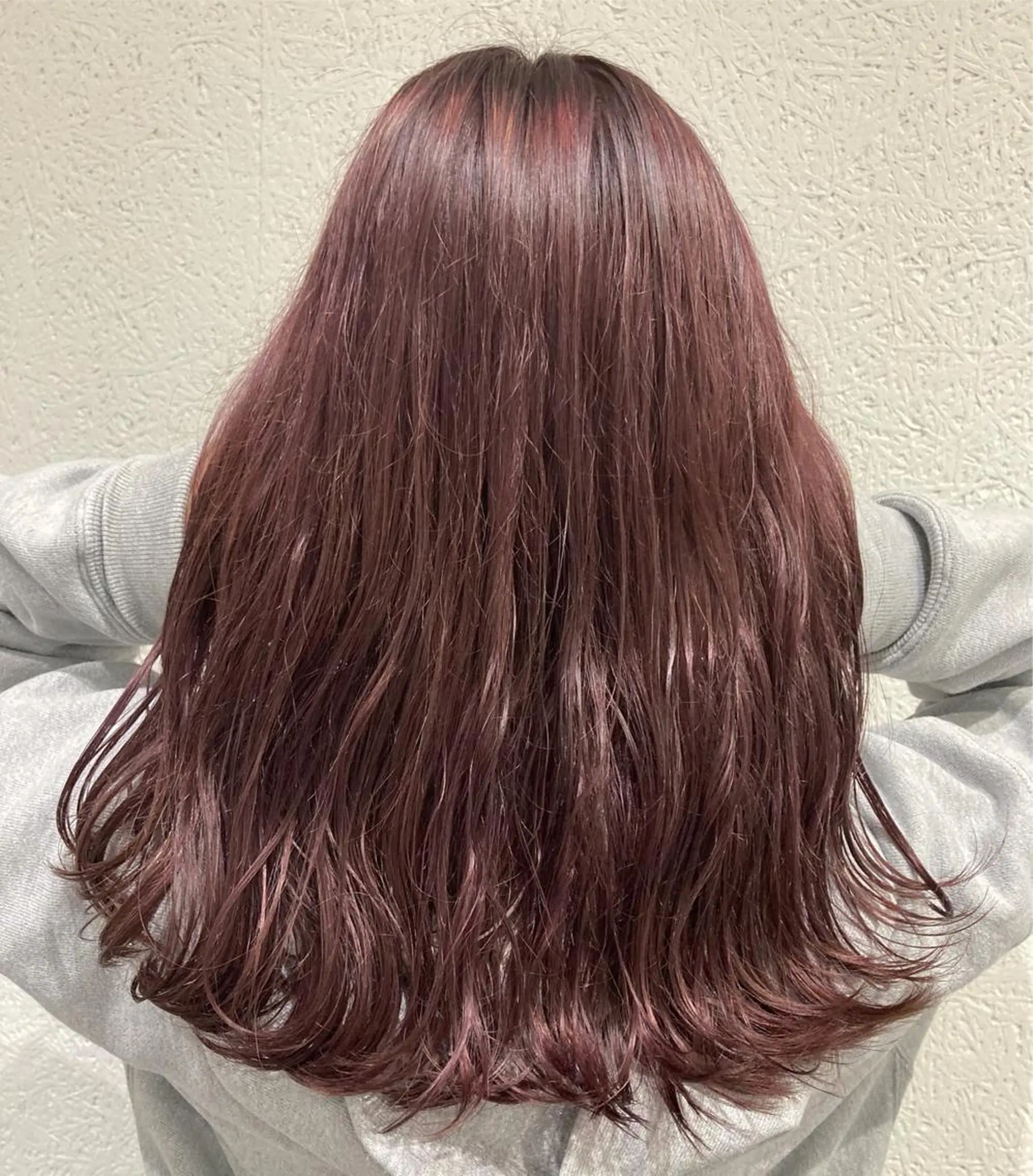 セミロング カラー ベージュカラー ピンクカラー ピンクベージュ カット ヘアカラー 💎髪質改善💎 西森千夏のヘアスタイル
