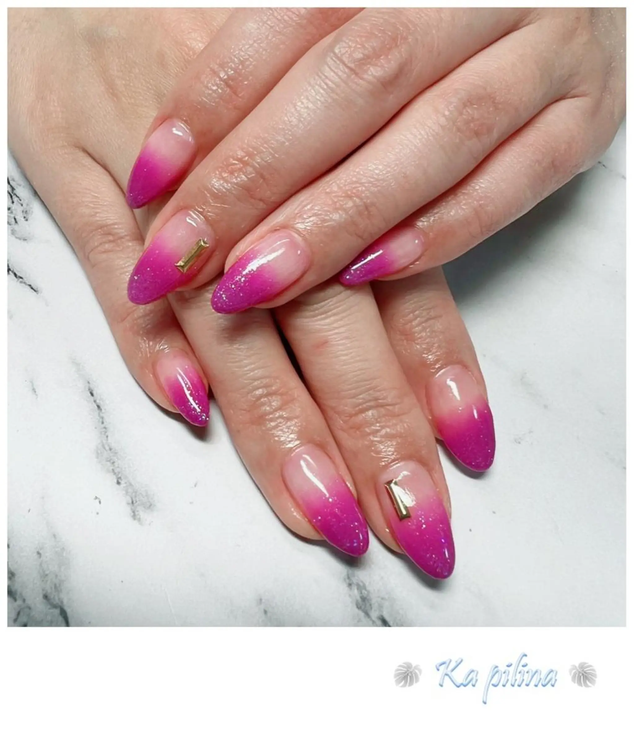 ネイル グラデーション シンプルネイル Nail salon Ka pilinaのネイルデザイン