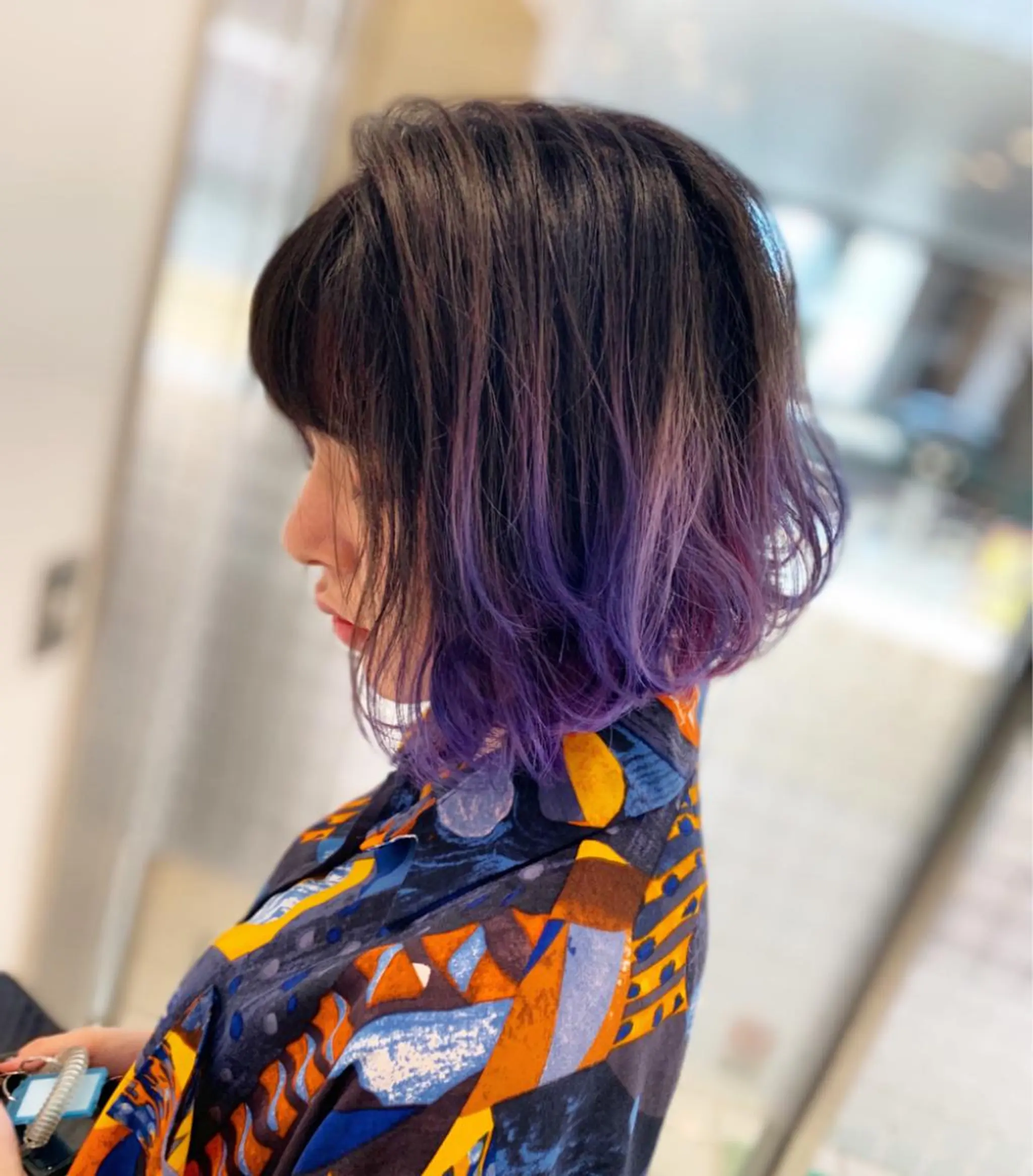 ミディアム カラー ユニコーンカラー カット ヘアカラー トリートメント N° jillva ♦️川端裕司♦️のヘアスタイル