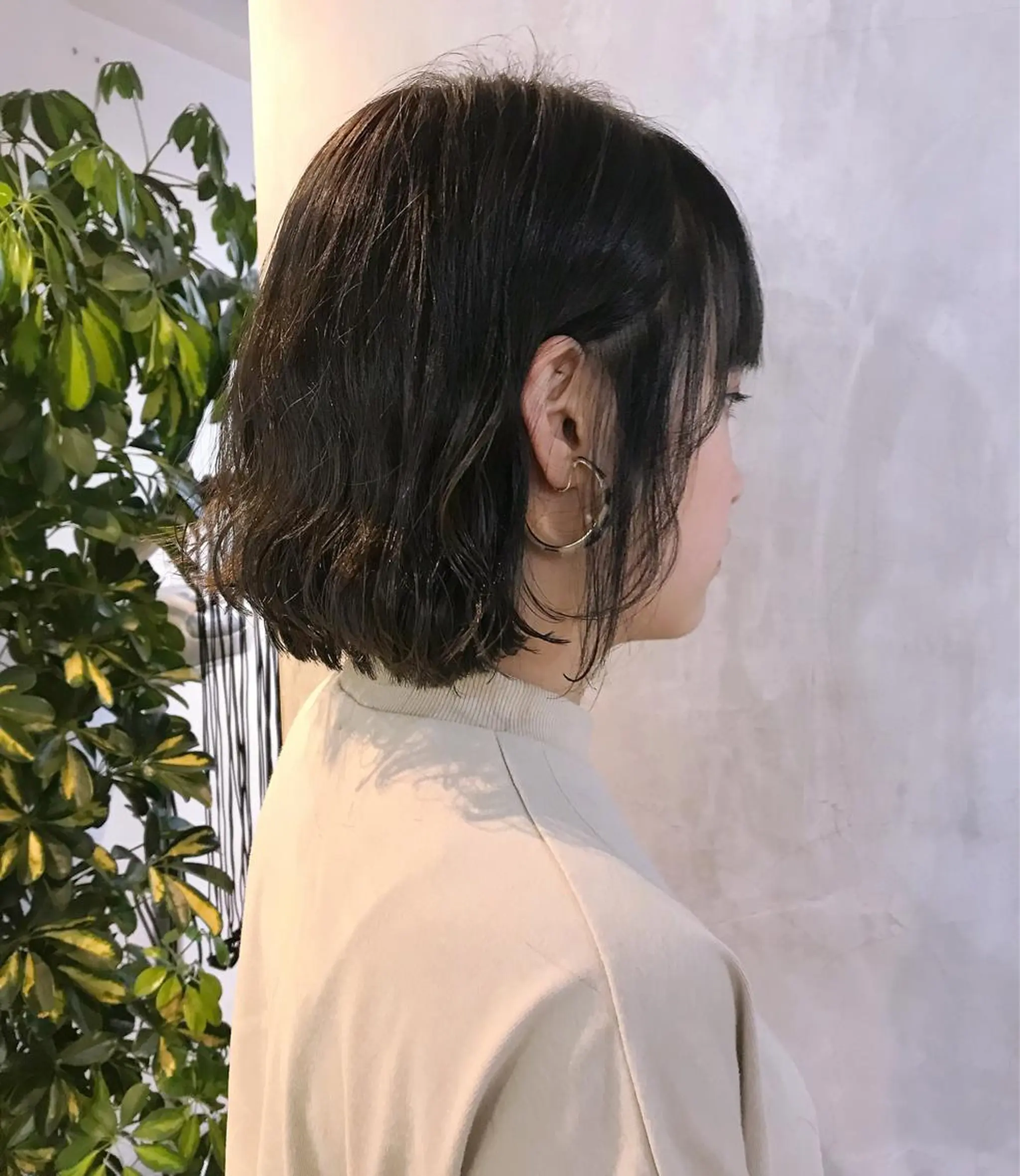 ショート カラー ヘアアレンジ グレージュ ボブ stylist/蛯谷 珠里のヘアスタイル