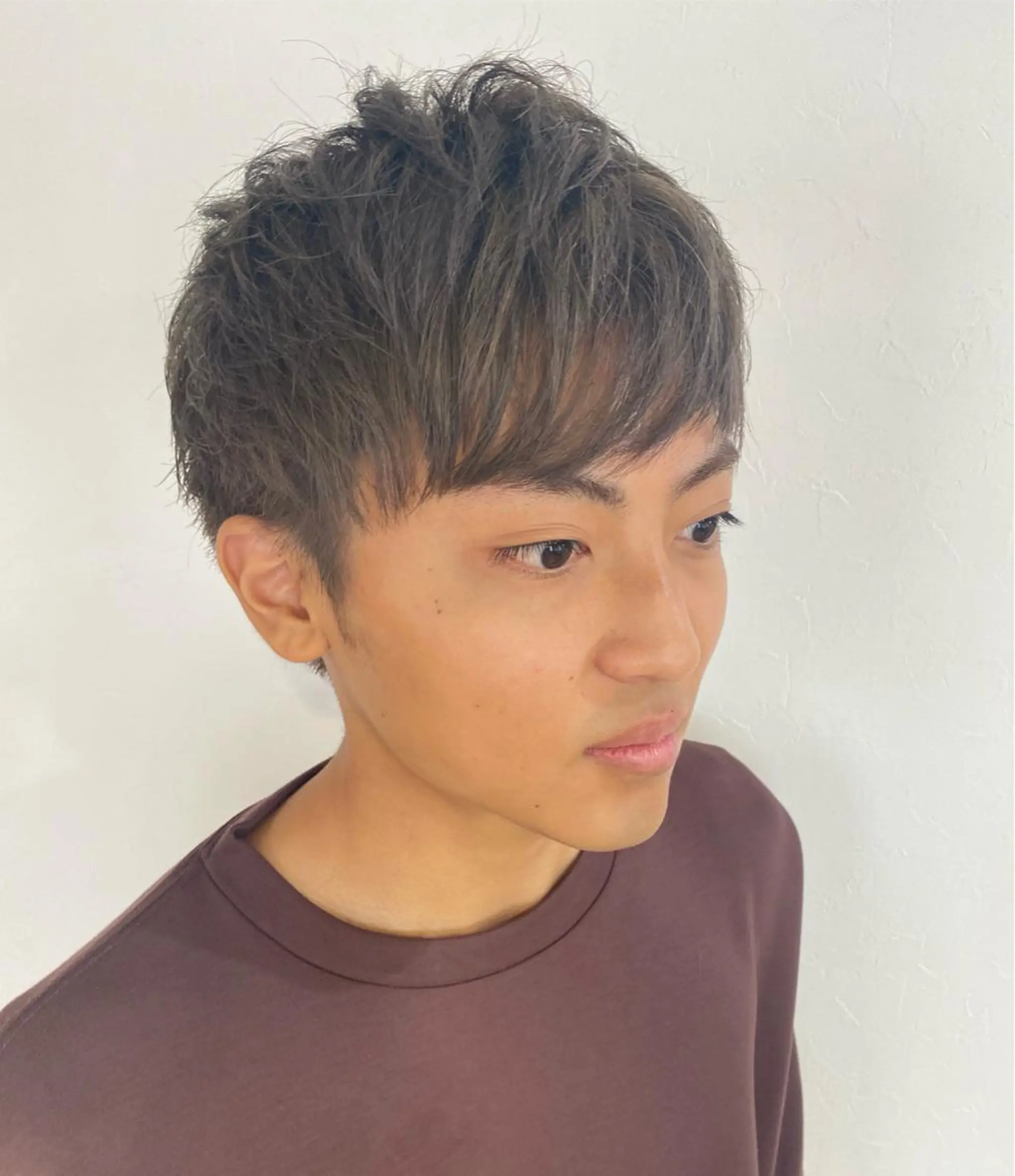 ショート カラー メンズ Ate by little所属・青木 梢のヘアスタイル