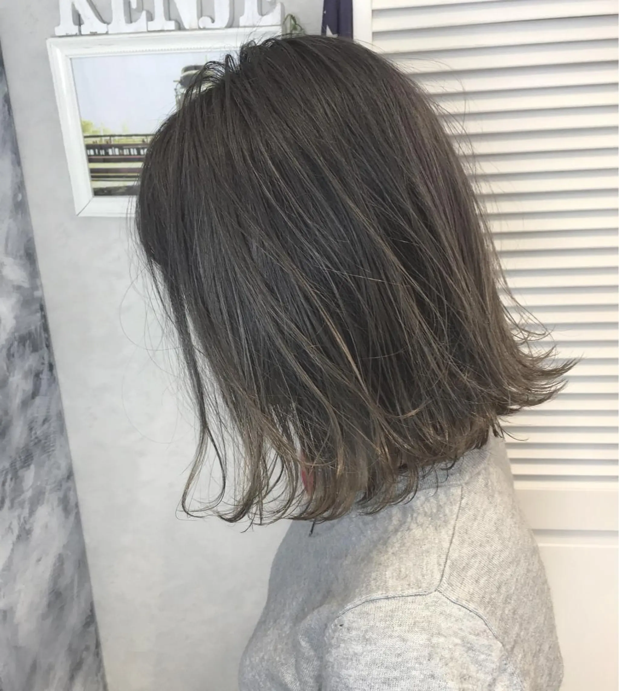 ショート カラー 切りっぱなしボブ ハイライトカラー ボブ ハイライト ❤️ダブルカラー 髪質改善❤️SAYAのヘアスタイル