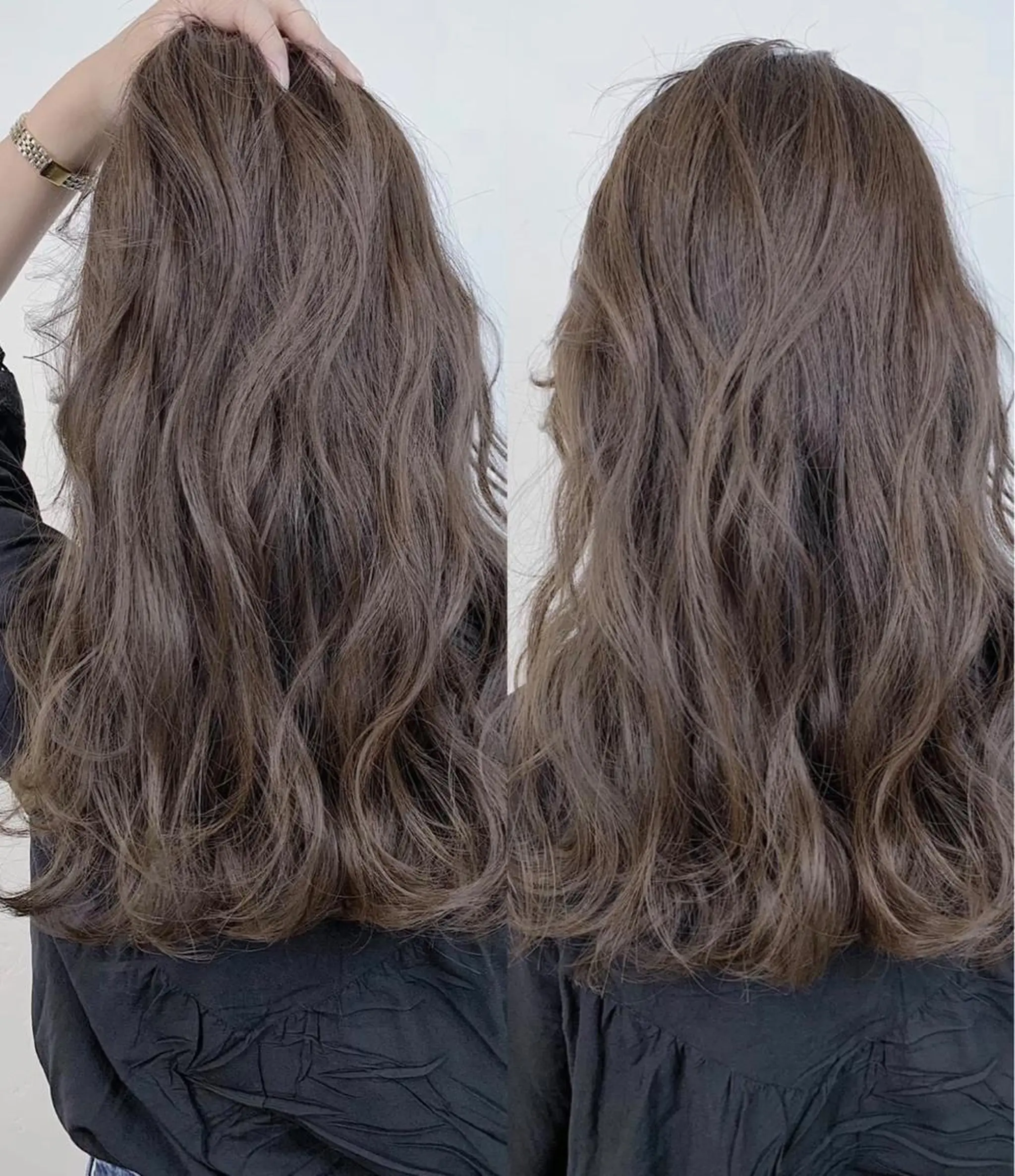 セミロング カラー _WHITE 高槻のヘアスタイル