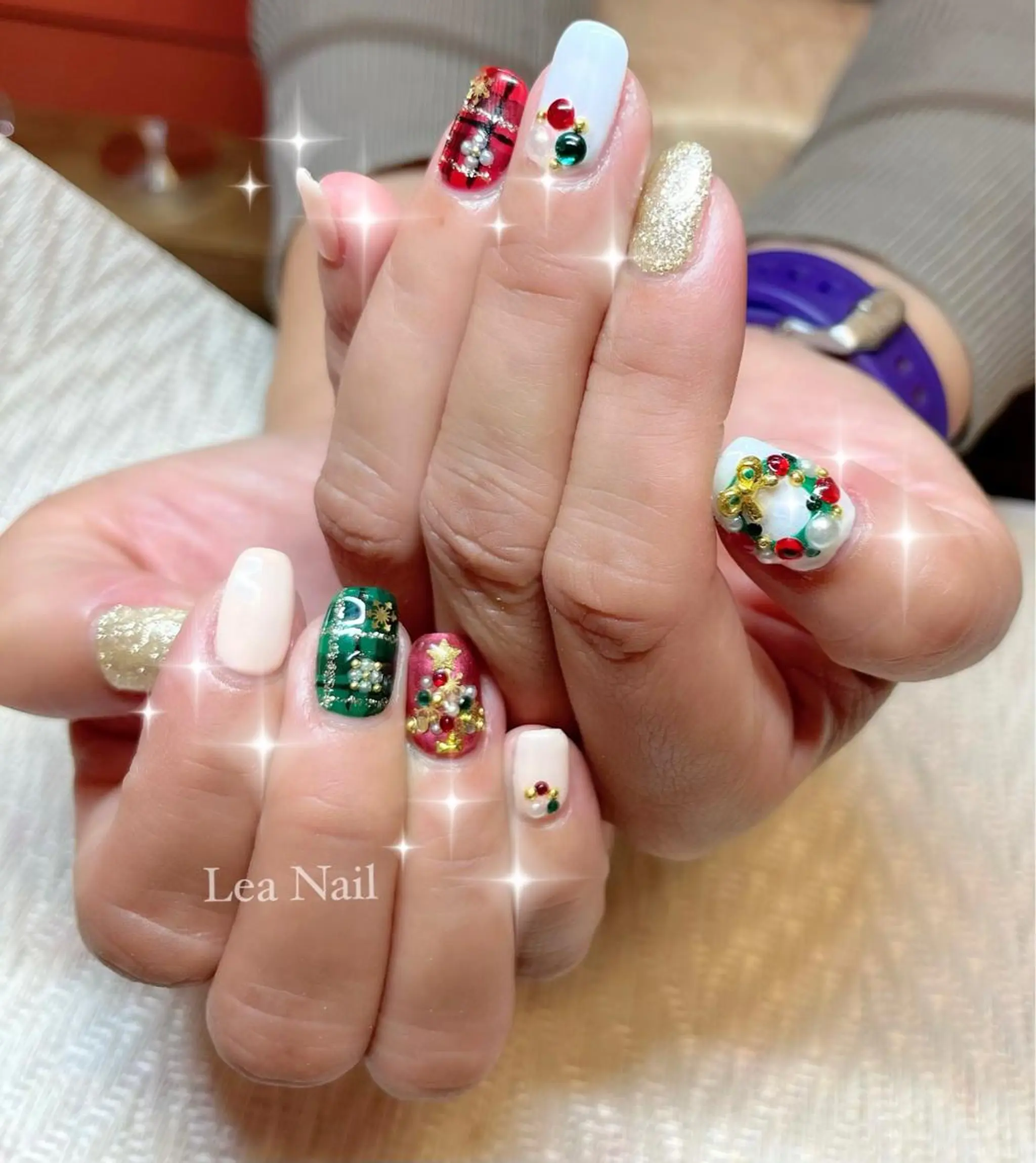 ネイル 冬ネイル クリスマス Lea Nailのネイルデザイン