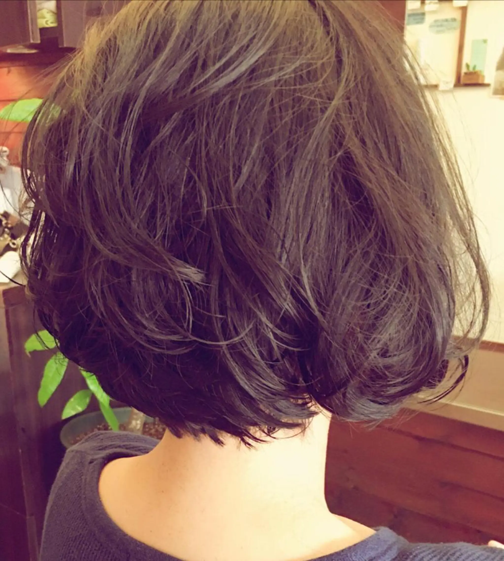 ミディアム ボブ ✨白髪ぼかし 🍀MINAKO☆のヘアスタイル