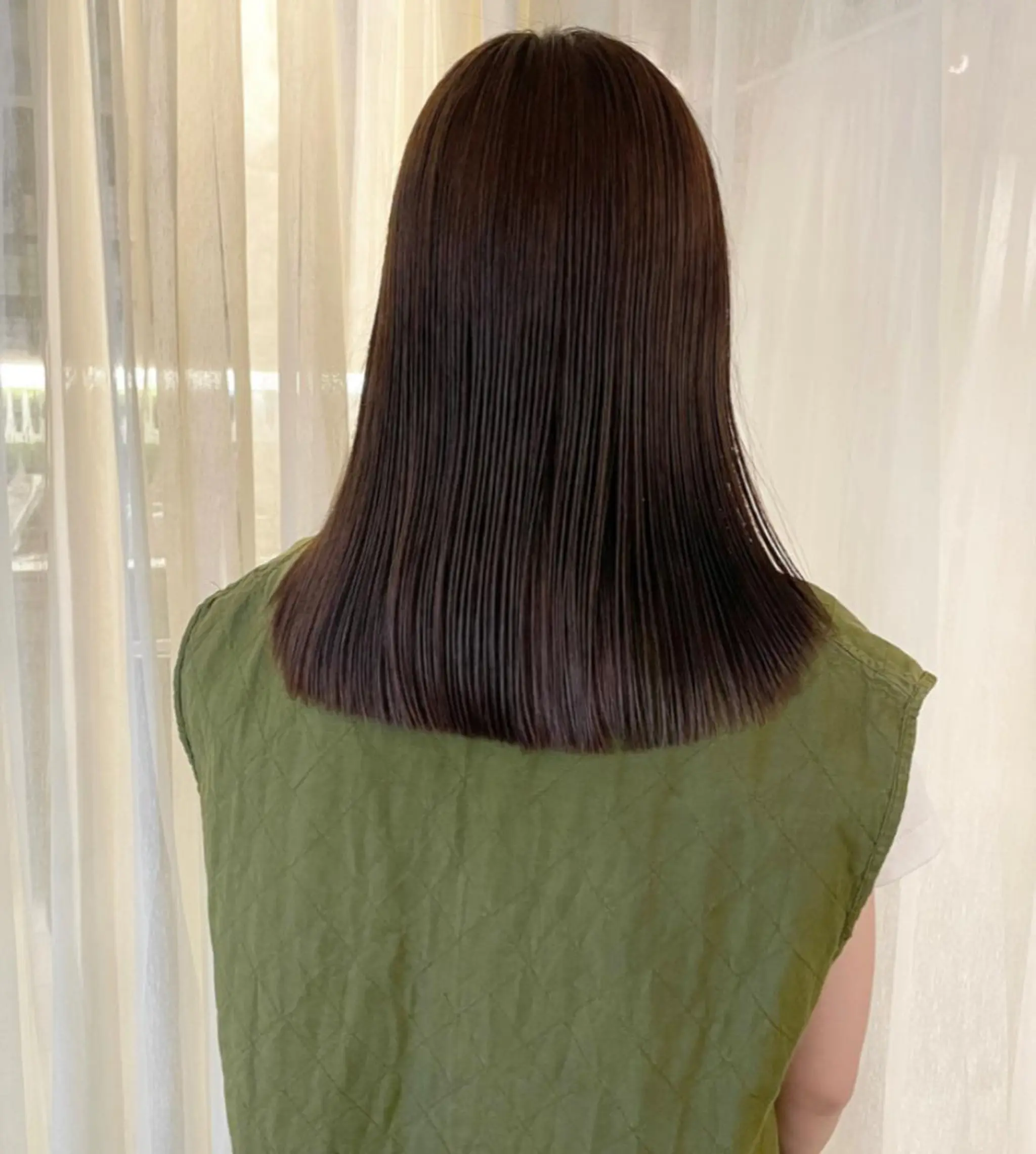 ミディアム 髪質改善 縮毛矯正 カット 縮毛矯正 sherry/R所属・sherry/R 三川町　川口真里奈のヘアスタイル