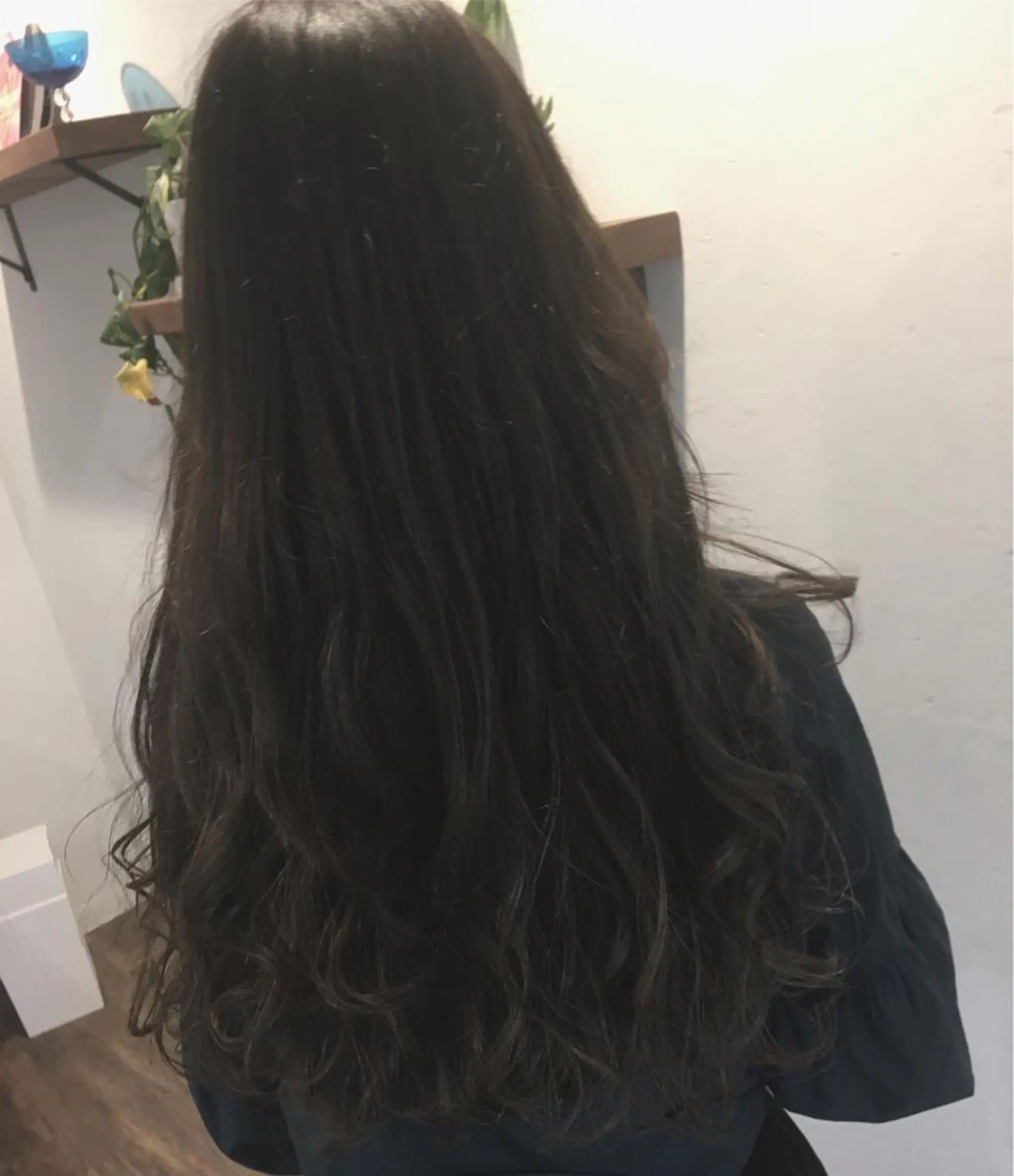 ロング ブリーチ毛縮毛矯正 👑山口のヘアスタイル