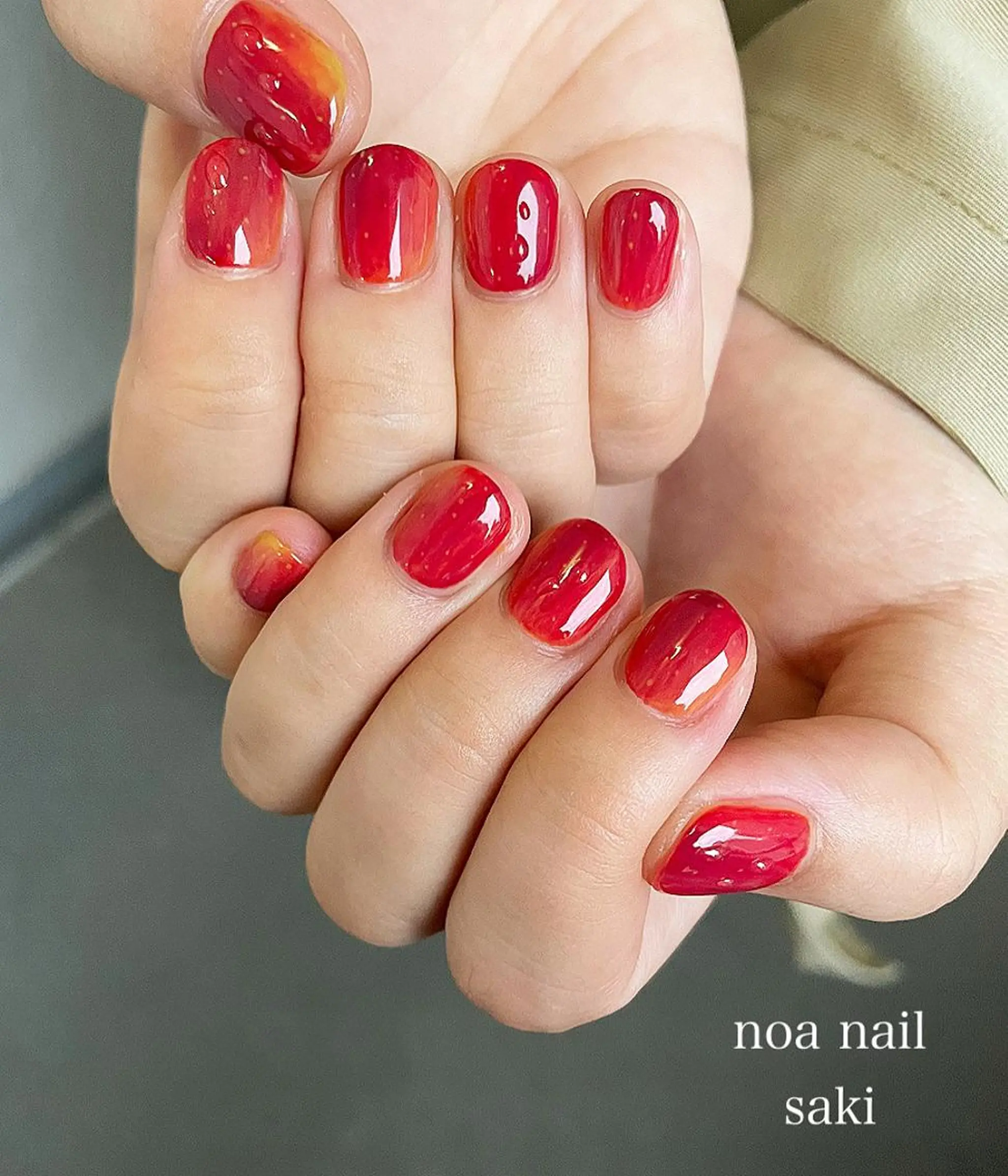 ネイル アートネイル オーロラネイル ジェルネイル 氷ネイル・うるうるネイル ミラーネイル nailsalon noa所属・nailsalon noaのネイルデザイン