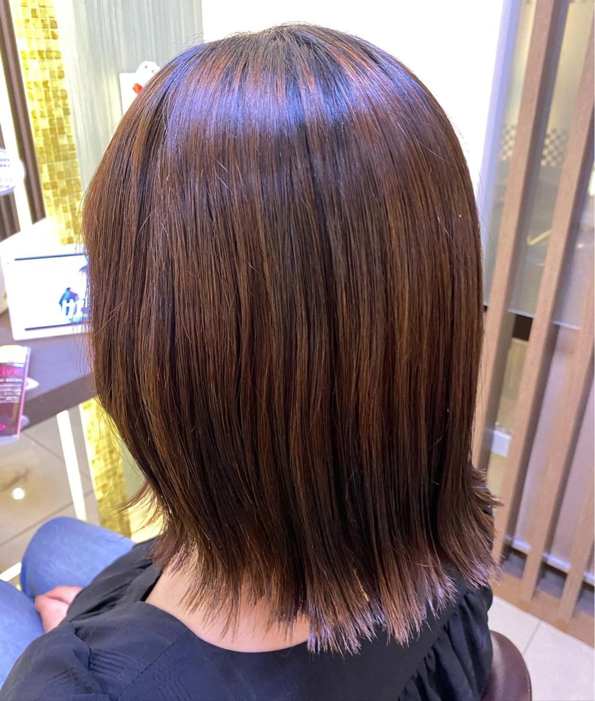 ミディアム パーマ 縮毛矯正 ✨垢抜け✨3Dカラー 山本美侑のヘアスタイル