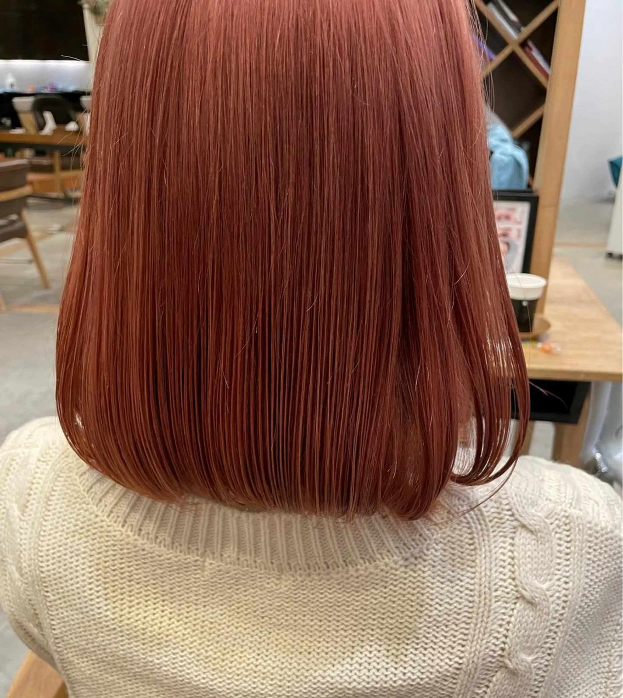 カラー ベージュカラー オレンジ ピンクカラー ピンクベージュ OAK 学芸大学所属・秋葉萌　透明感カラー /レイヤー/ボブ♡のヘアスタイル