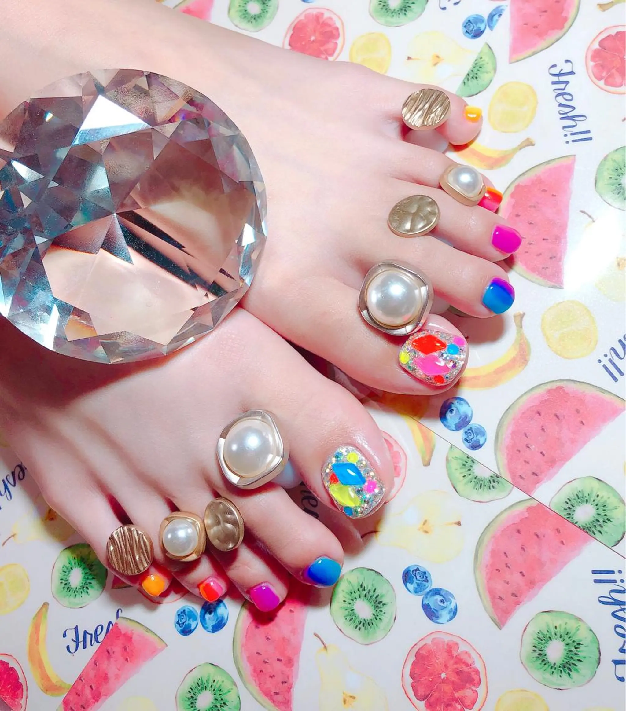 ネイル フットネイル 持ち込み CROWN プライベートサロンのネイルデザイン