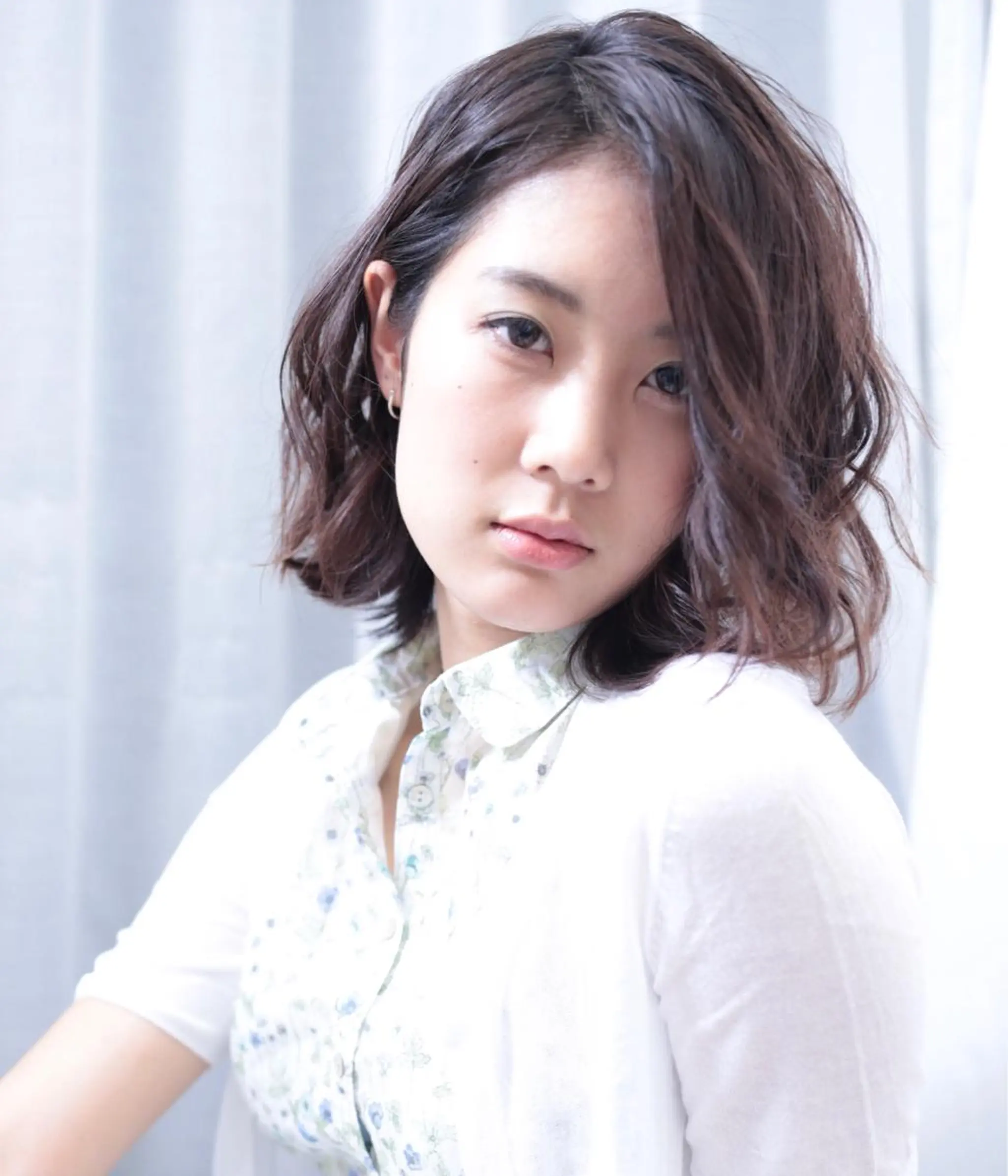 ショート カラー パーマ カット パーマ Lien by hair所属・宮崎 睦のヘアスタイル