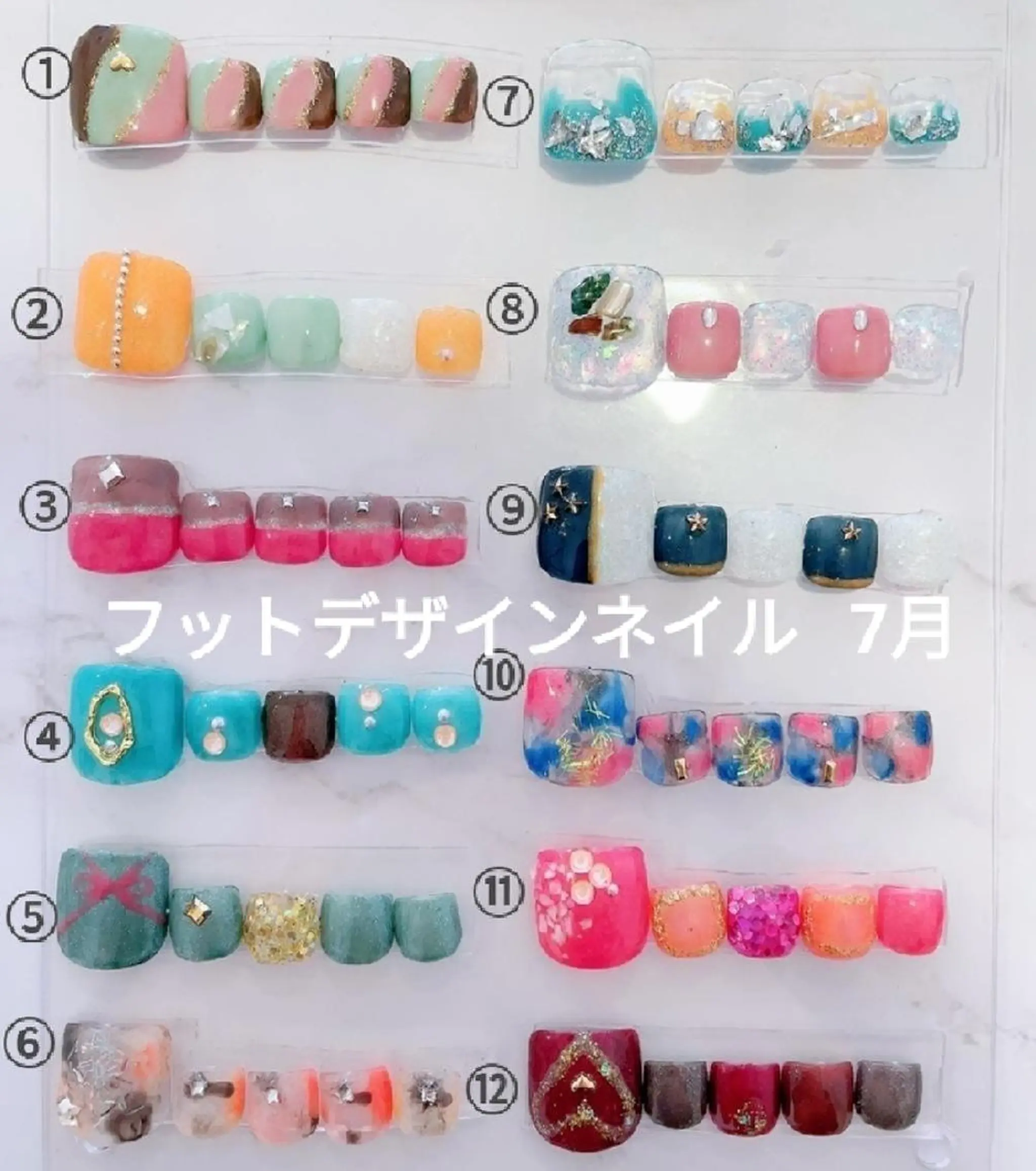 ネイル フットネイル 吉澤 友恵のネイルデザイン