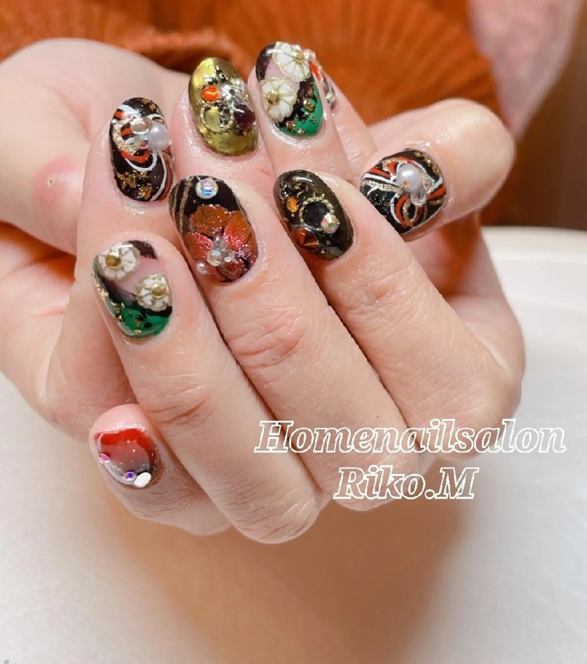 ネイル アートネイル 成人式 nailsalon Riko.Mのネイルデザイン