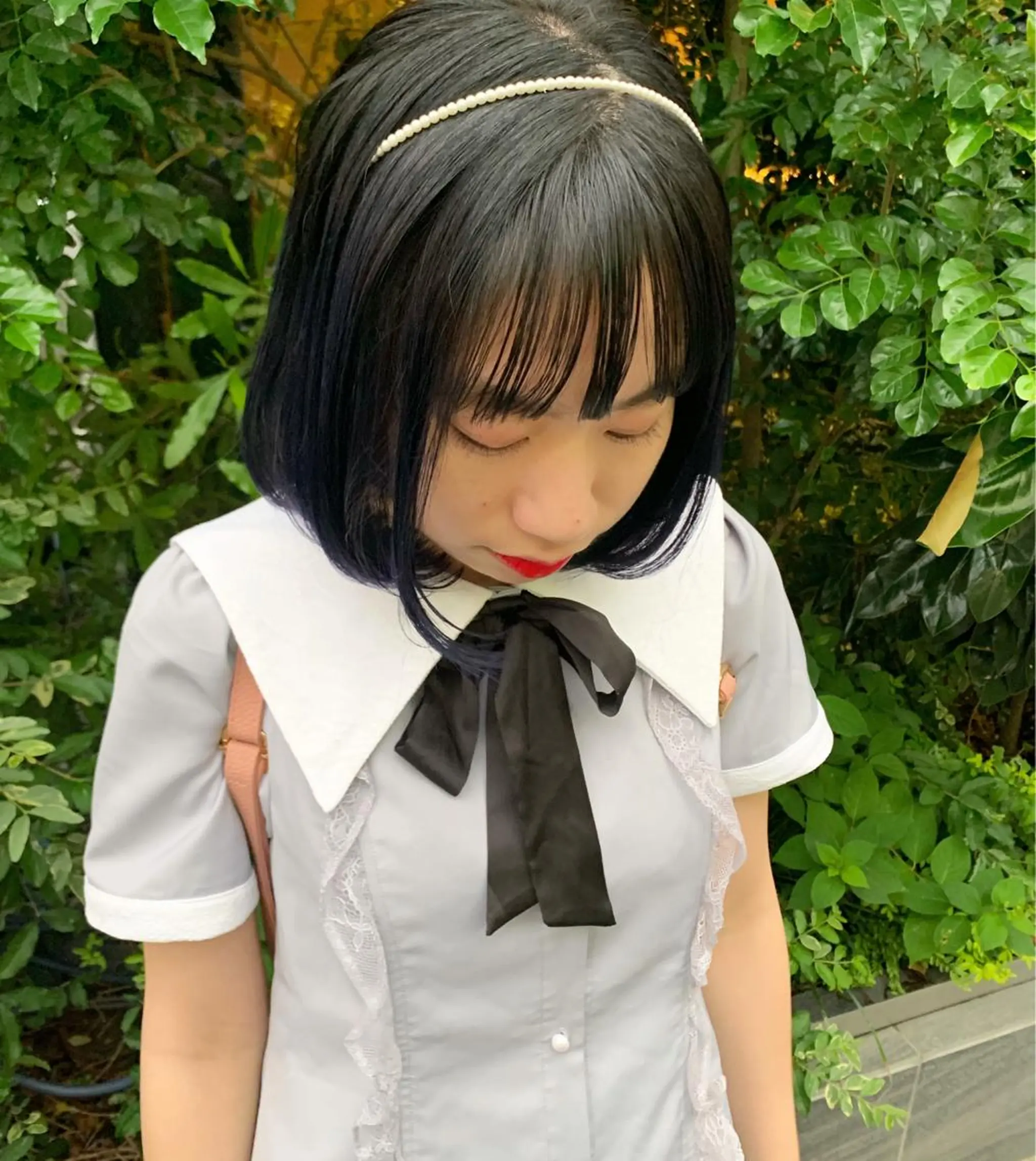 ミディアム カラー ピンクベージュ/新潟 万代/高橋桃葉🍑のヘアスタイル