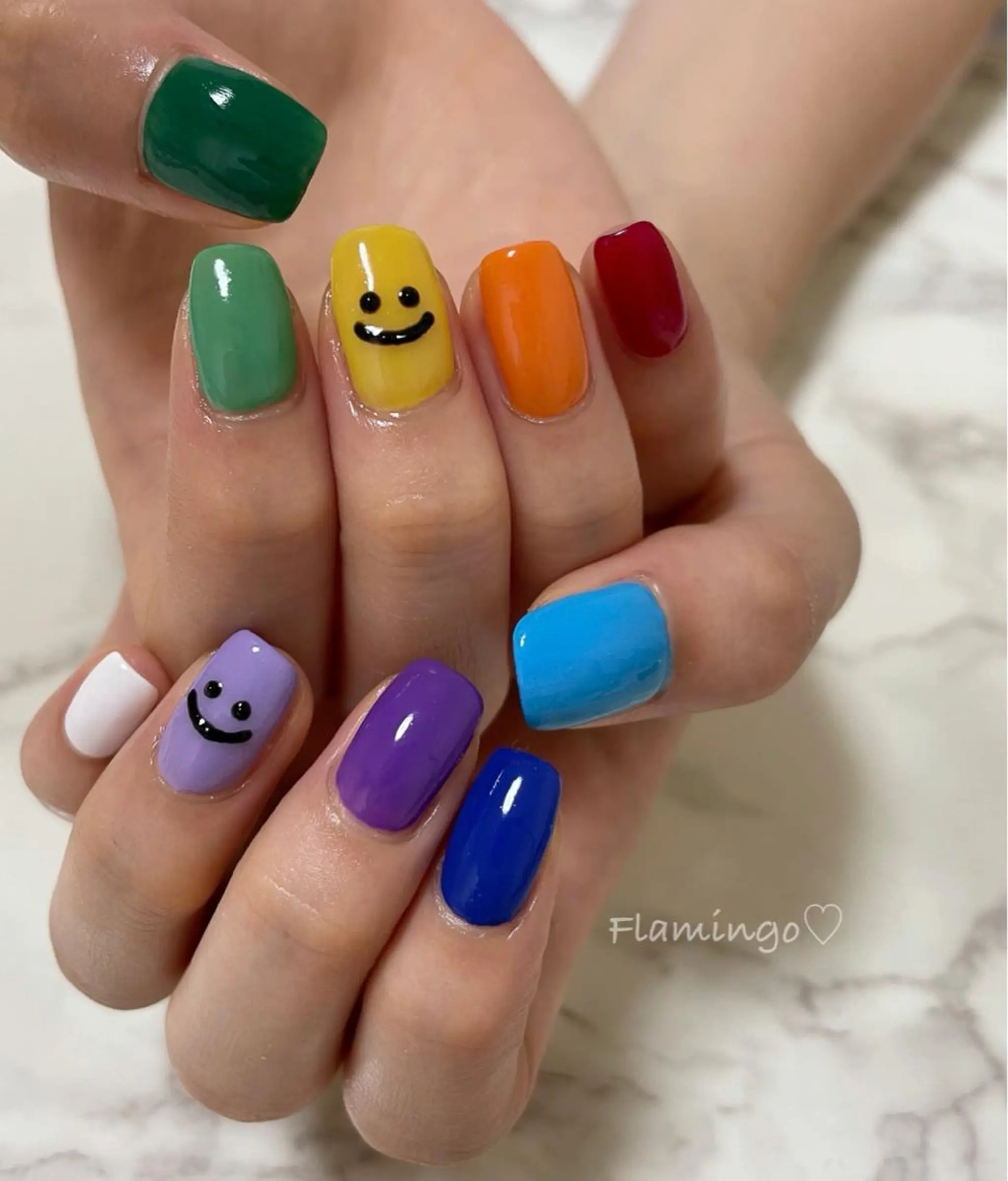 ネイル ジェルネイル 韓国ネイル ワンカラーネイル 夏ネイル 40代からの爪肌を 労る♡きちんとネイルのネイルデザイン