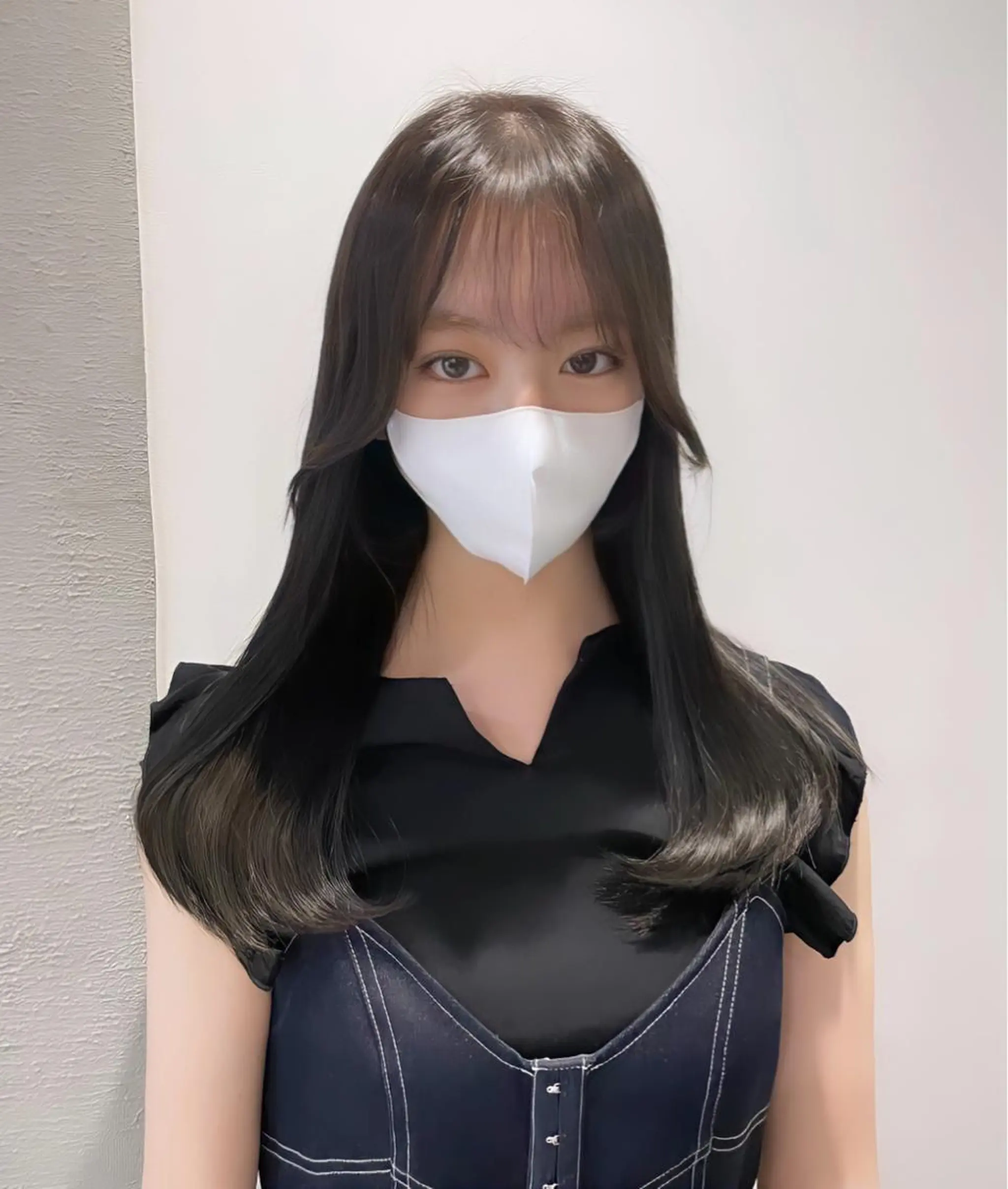 ロング カット 縮毛矯正 トリートメント 銀座／レイヤーカット 🤍内野すみれのヘアスタイル