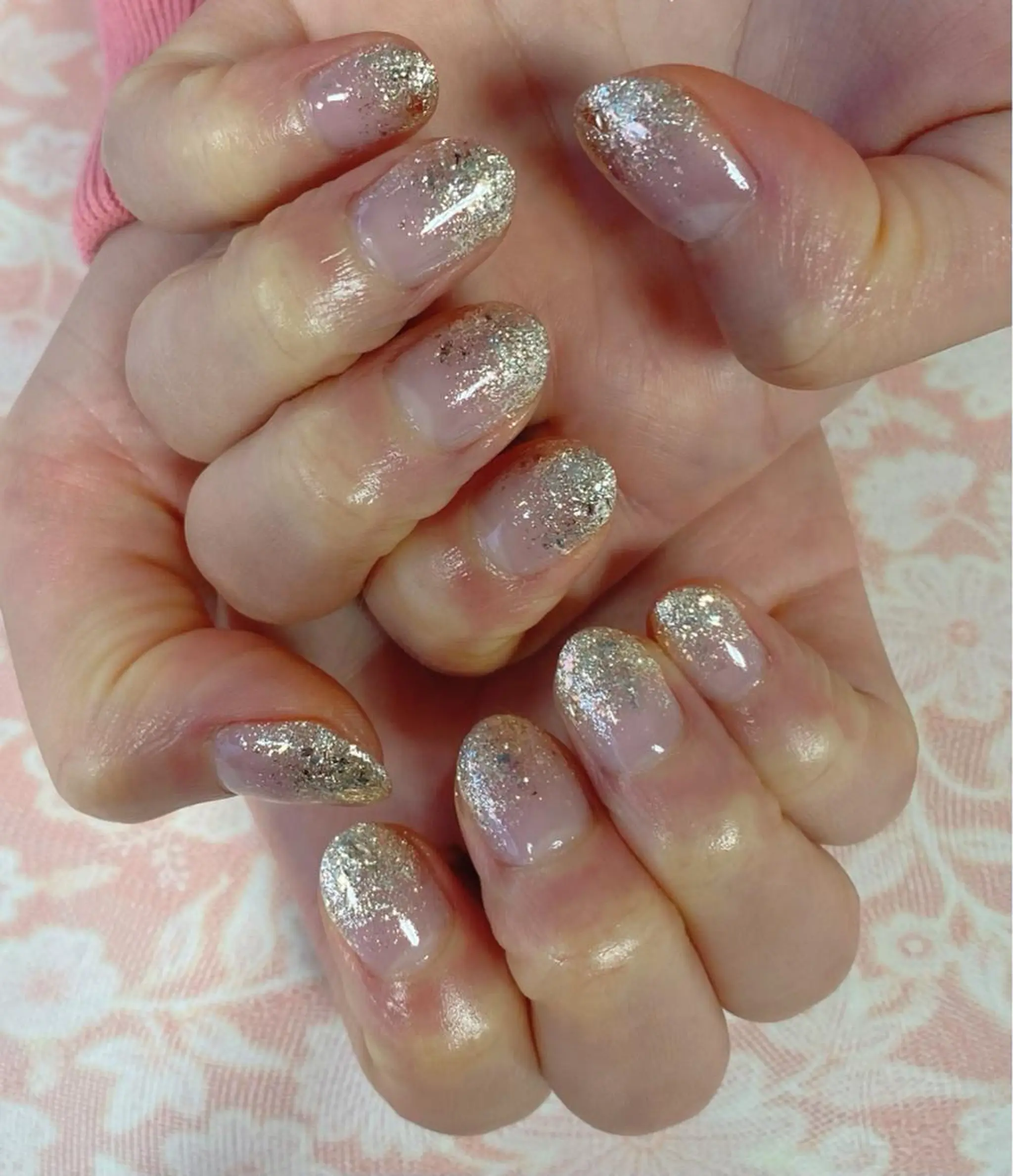 ネイル グラデーション ラメ(グリッター) ラメグラデーション AlohaKapi所属・AlohaKapi Kazueのネイルデザイン