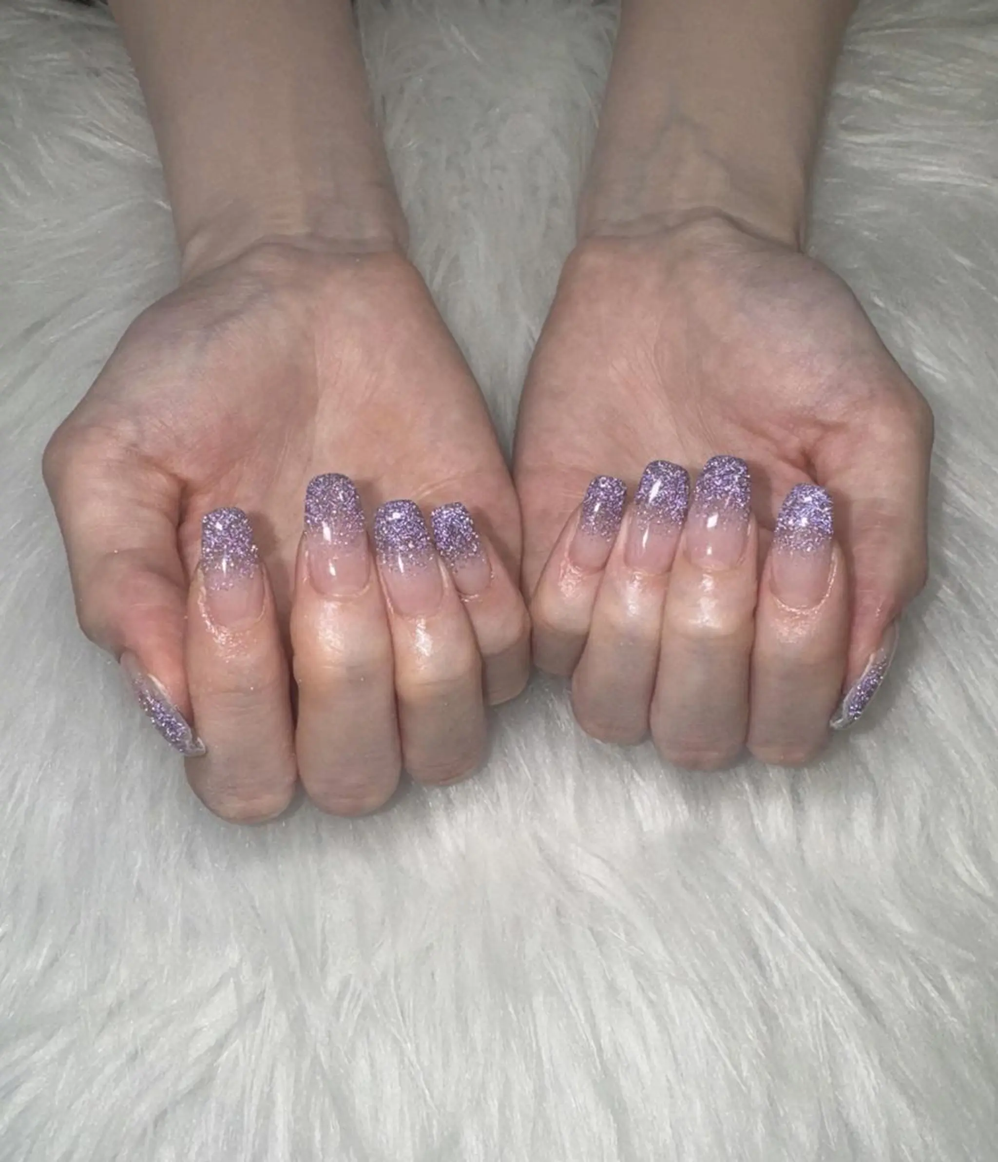 ネイル グラデーション ラメ(グリッター) ラメグラデーション ワンカラーネイル E nail ネイリストのネイルデザイン