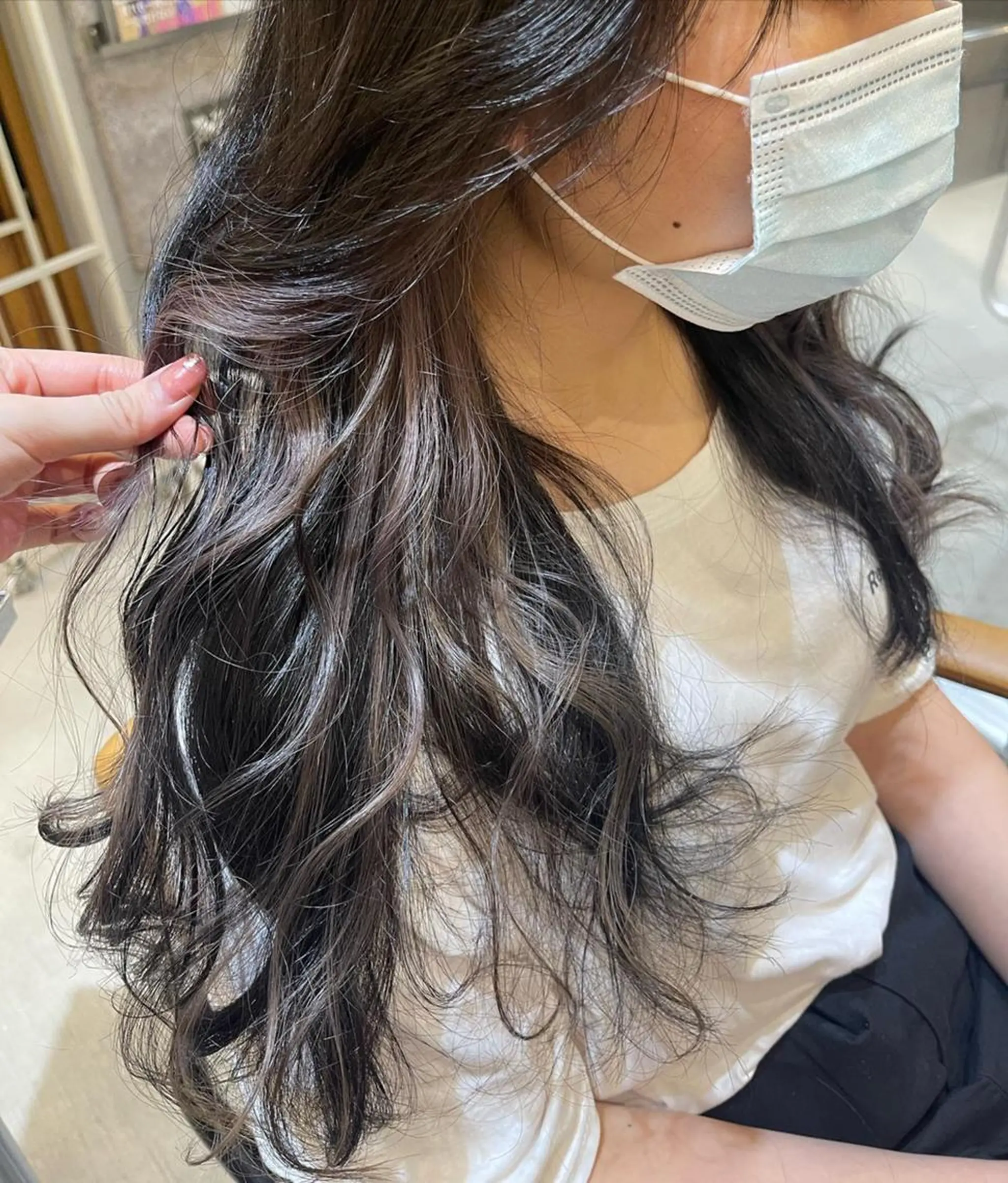 ミディアム カラー ヘアアレンジ グレージュ イルミナカラー インナーカラー 髪質改善 レイヤーカット ❥【韓国風ヘア】 stylist 林❥のエステ・リラクイメージ