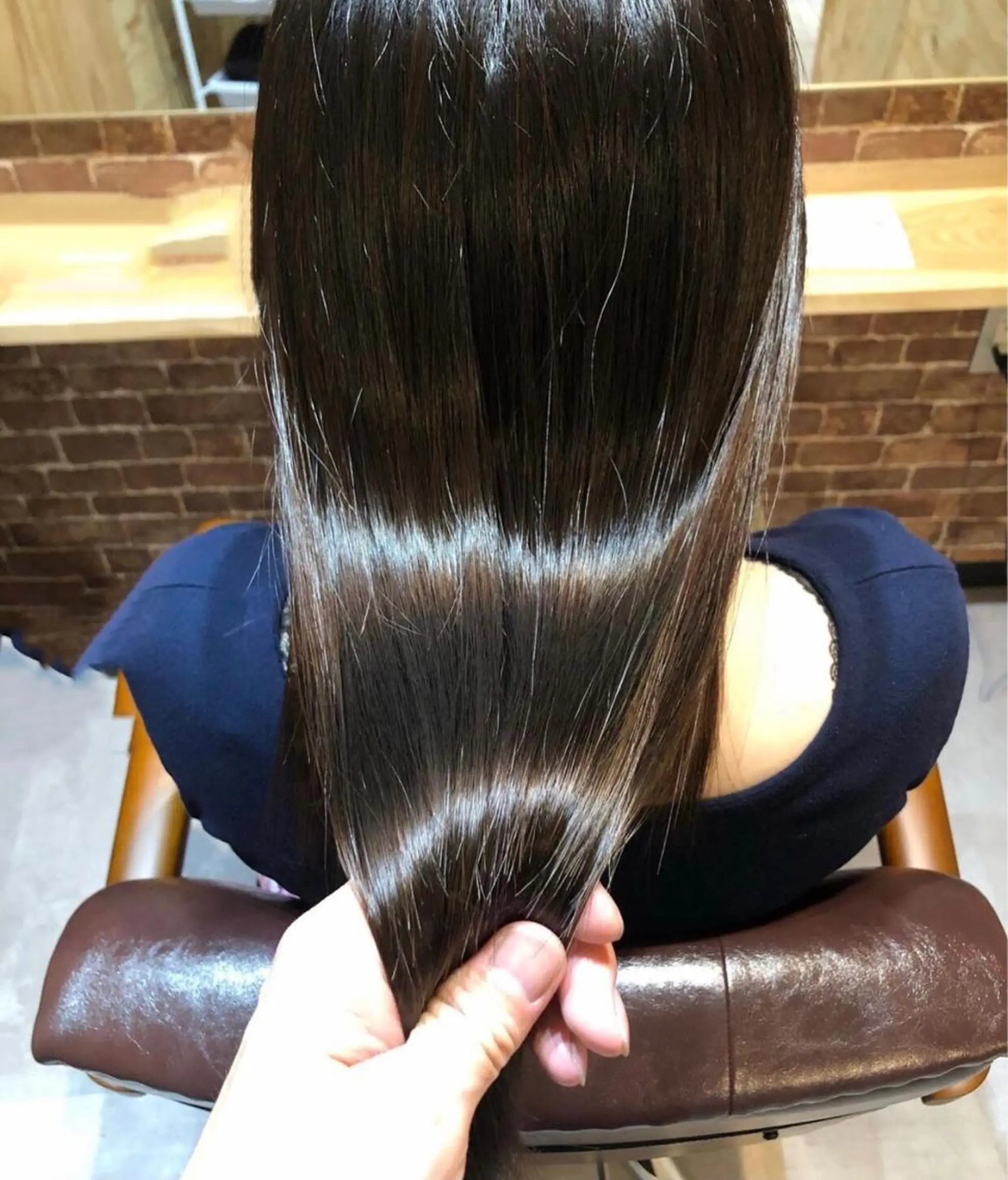 ミディアム 髪質改善 酸性ストレート カット ヘアカラー トリートメント ブリーチ/髪質改善/ レイヤー/YUTO‎のヘアスタイル