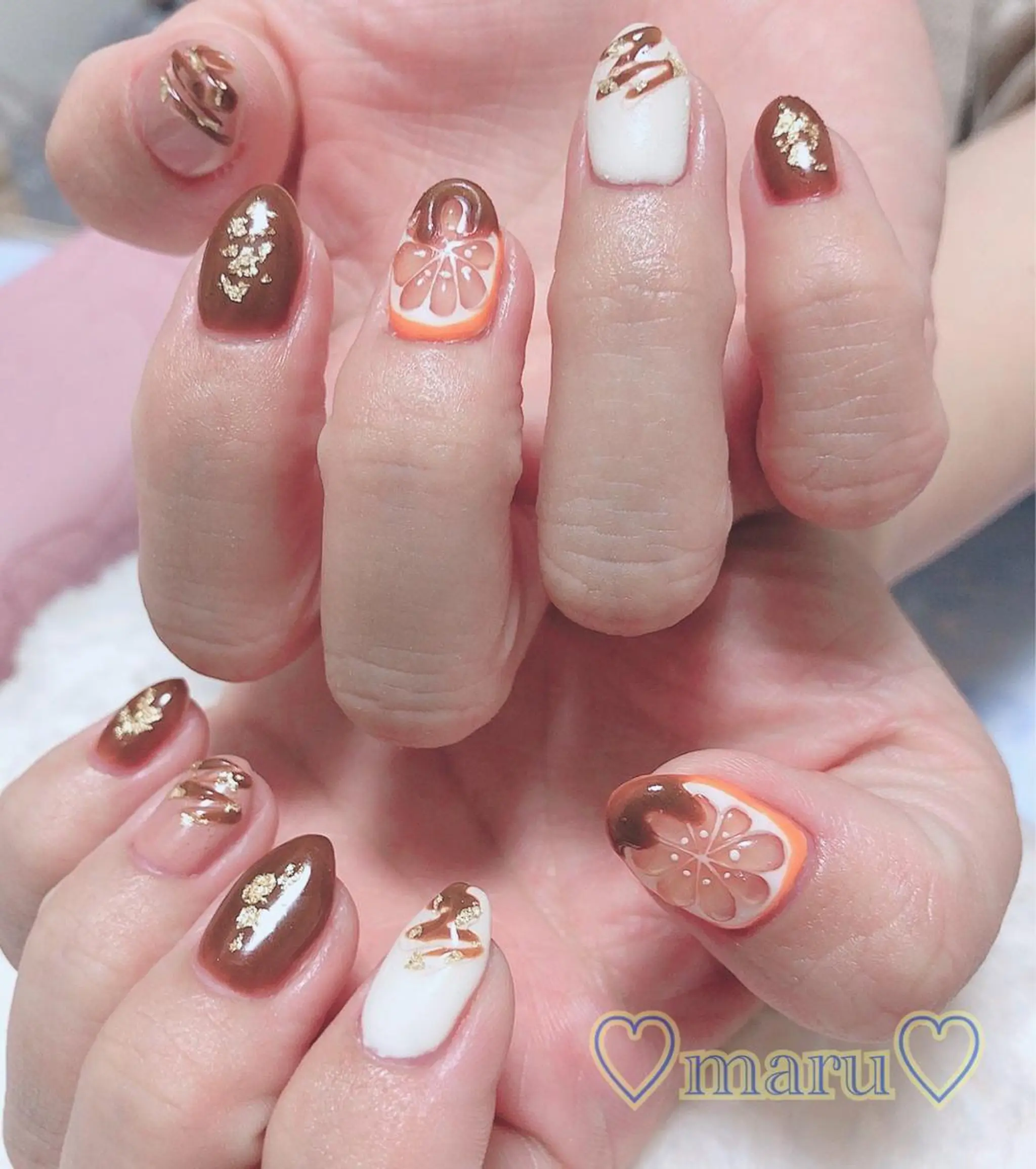 ネイル ハンドネイル フットネイル まるみ ♡のネイルデザイン