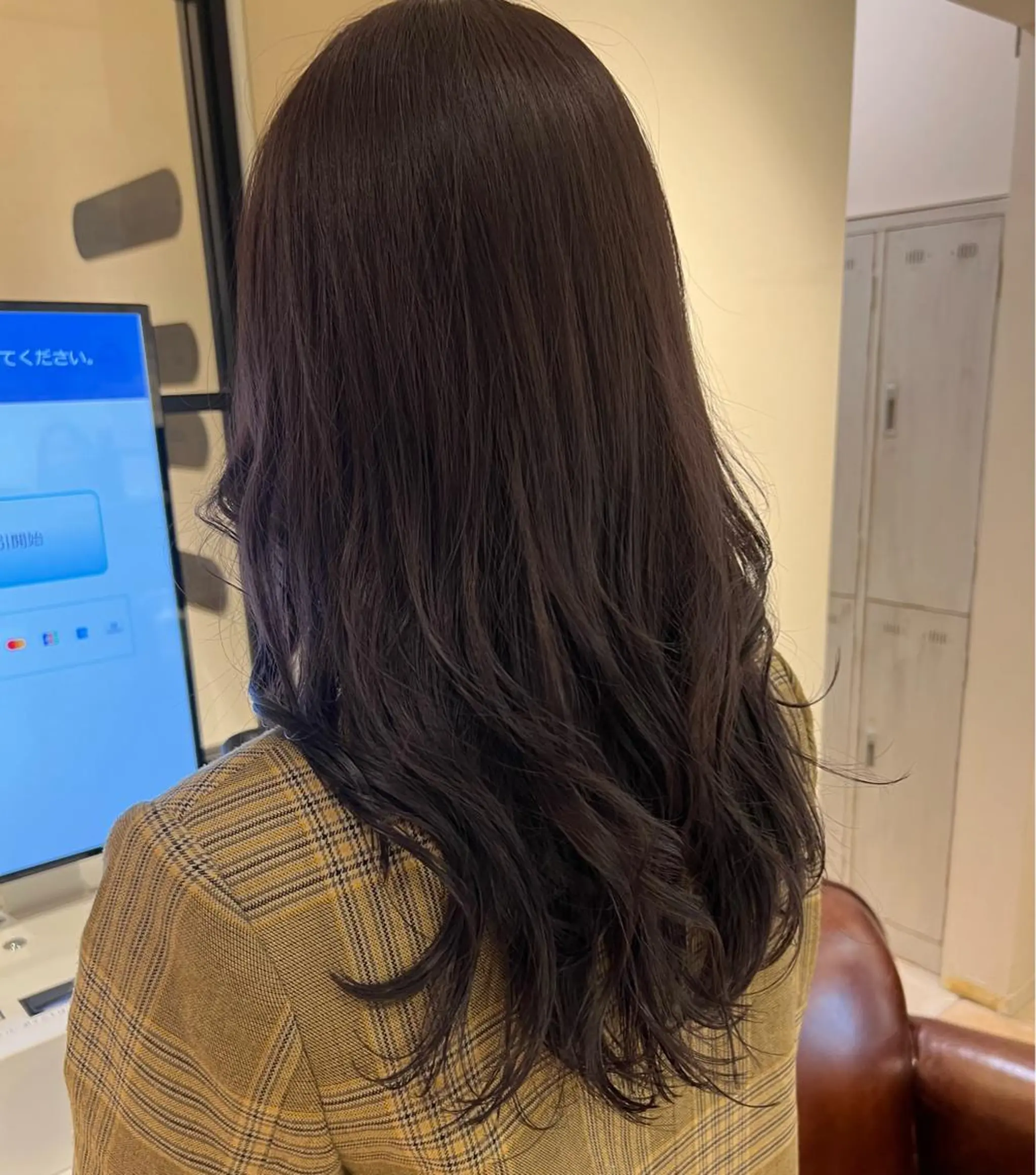 セミロング ヘアカラー トリートメント 🧡くびれヘア/前髪 顔周り🧡久原結衣のヘアスタイル