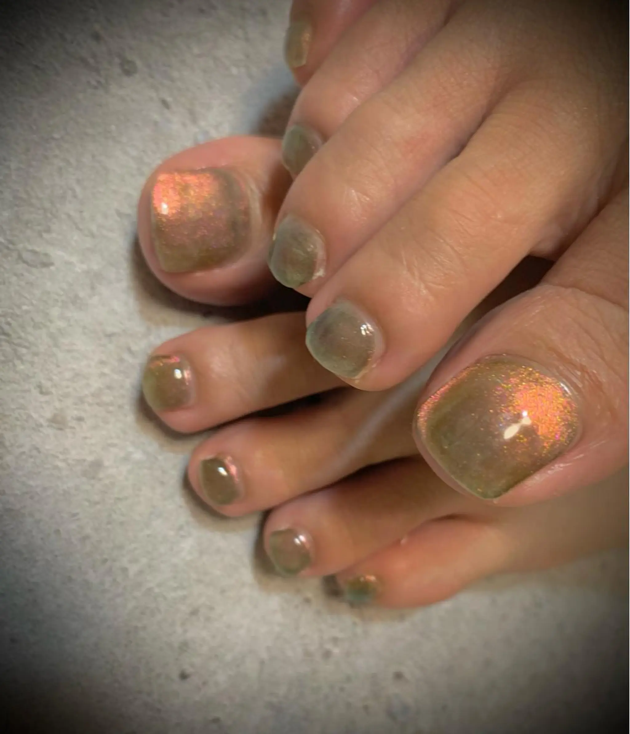 ネイル オーロラネイル ジェルネイル マグネットネイル フットネイル Eden　private nail saron所属・Eden ♾️のネイルデザイン