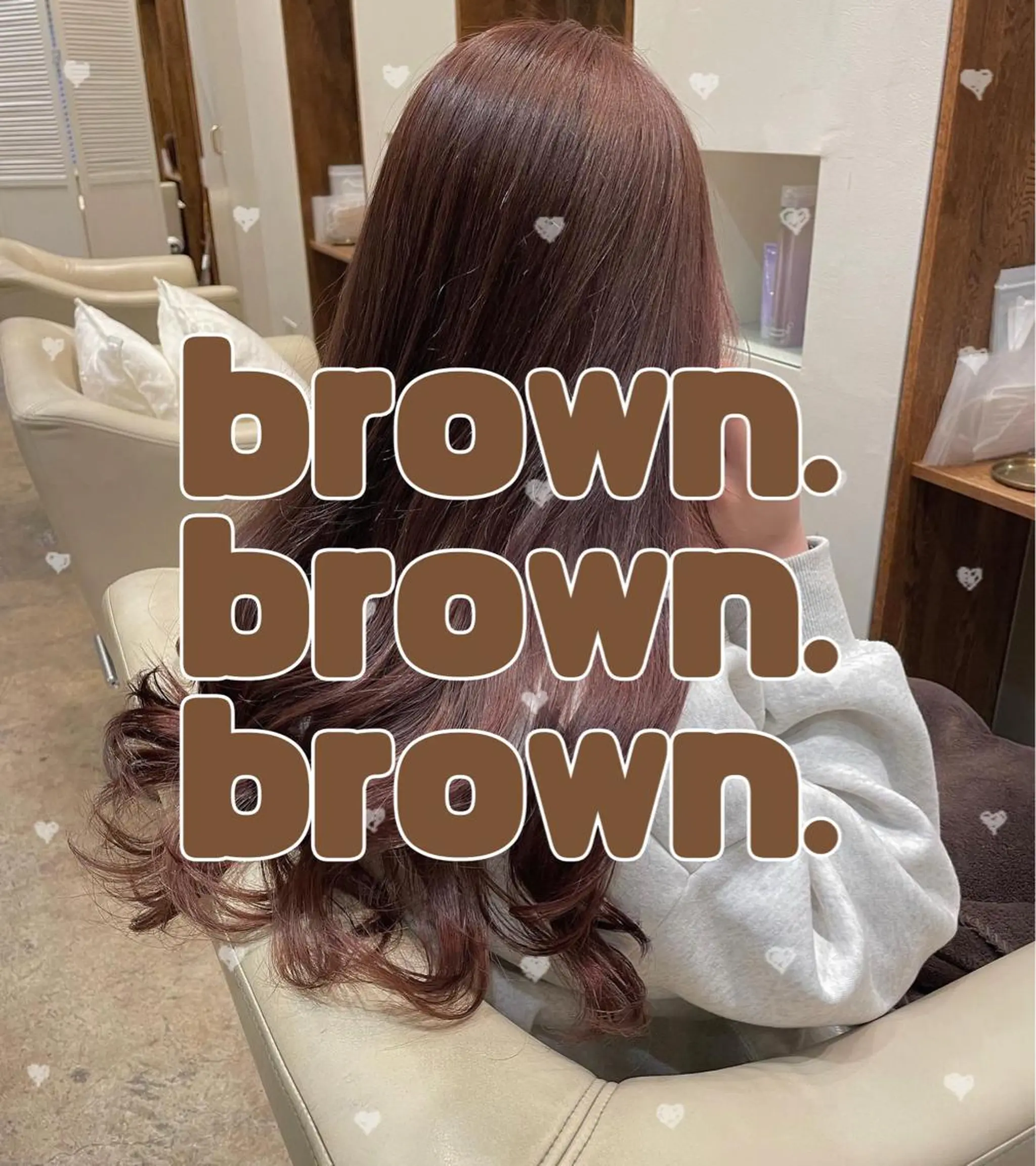 ロング カラー カット ヘアカラー トリートメント 【完全個室】髪質改善 暖色カラー/山崎唯奈のヘアスタイル