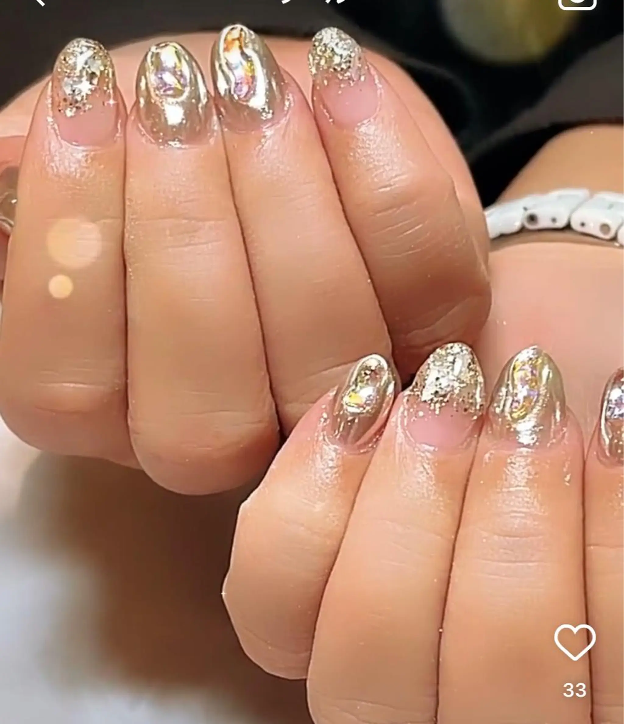 ネイル キラキラネイル 韓国ネイル ミラーネイル スカルプネイル SINCERELY シンシアリー🌈のネイルデザイン