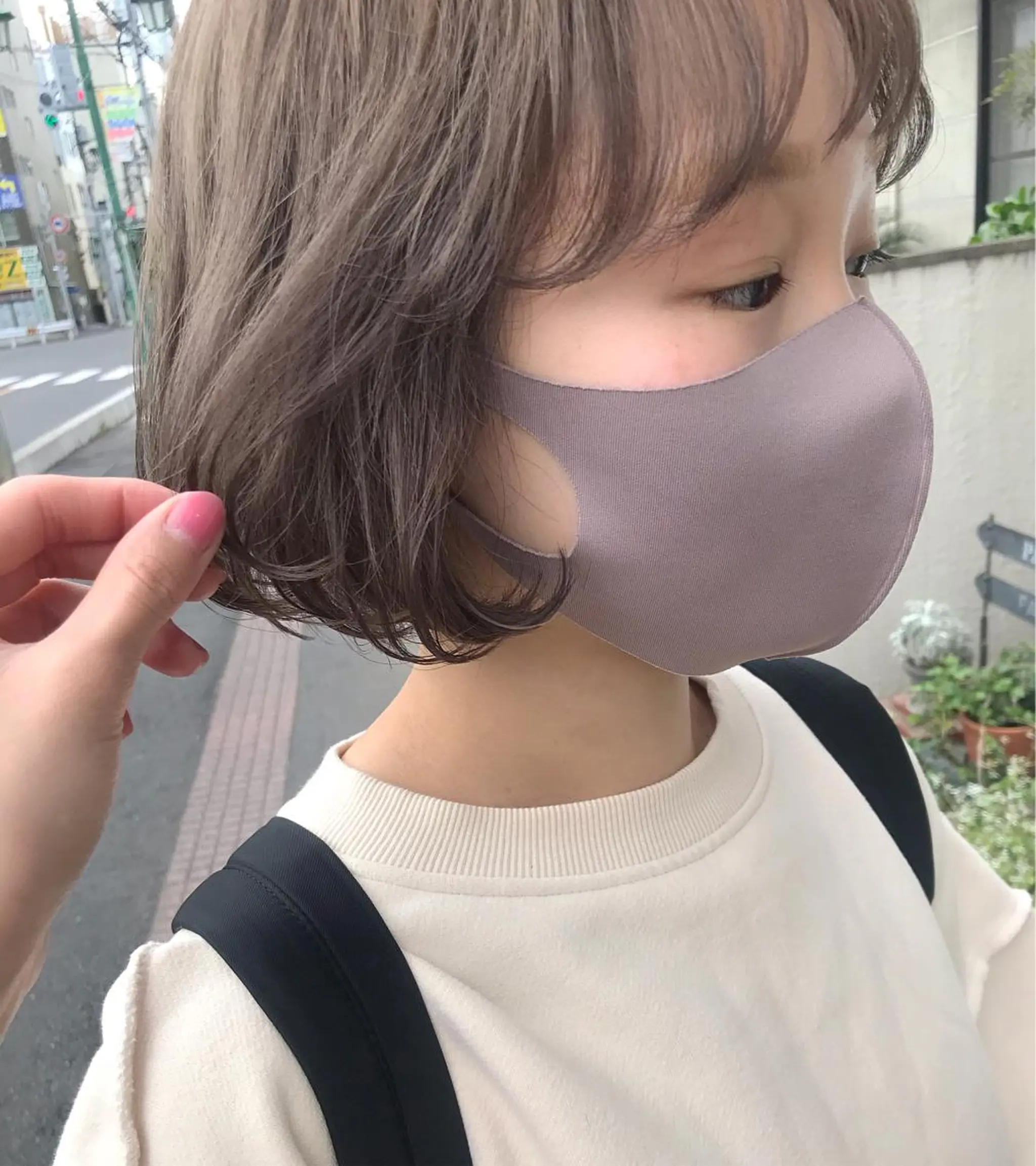 ショート カラー ヘアカラー トリートメント * 透明感カラー c h i h o *のヘアスタイル