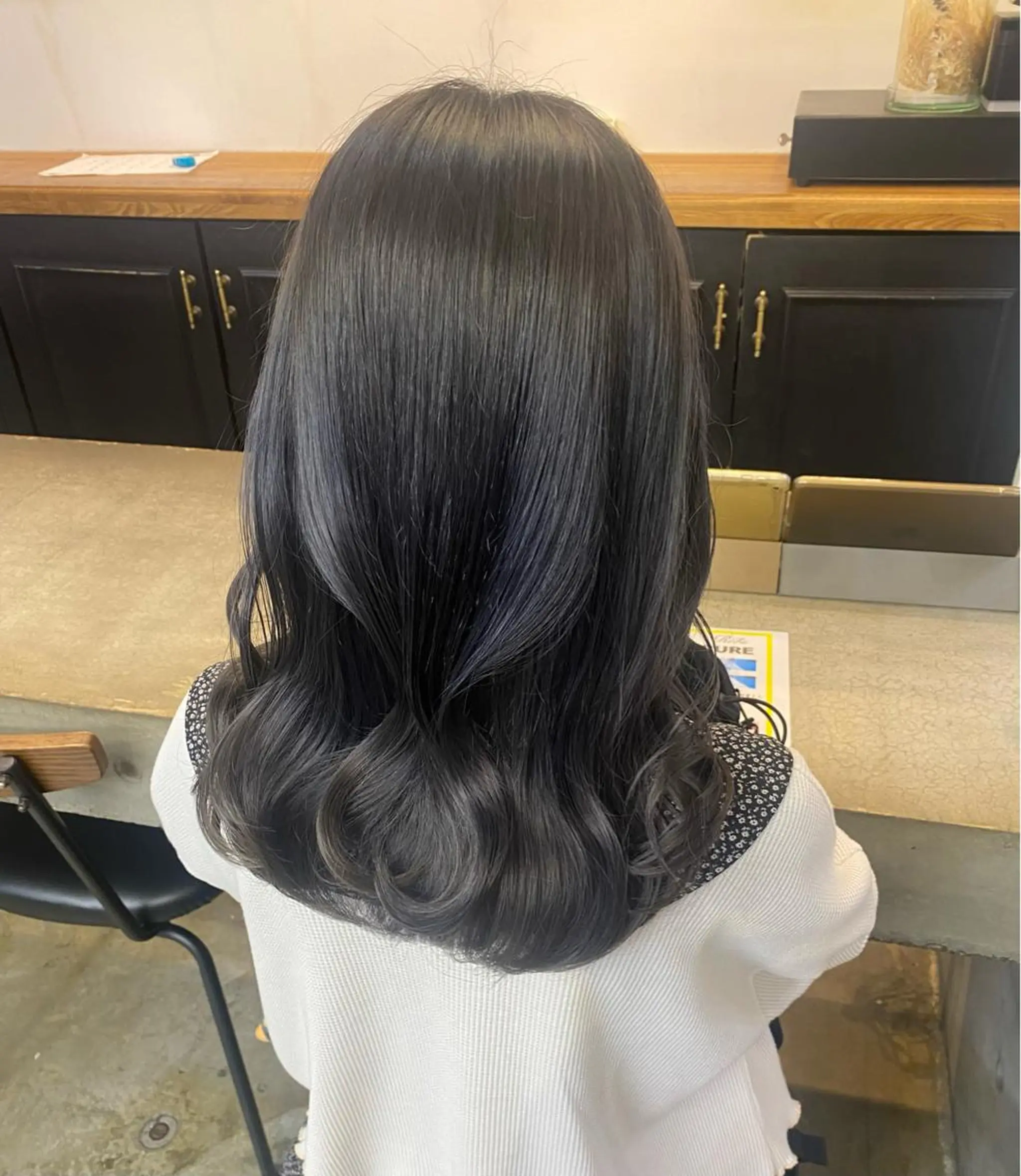 ロング カラー カット ヘアカラー 韓国風レイヤーカット 🍒サンジキ アカリのヘアスタイル