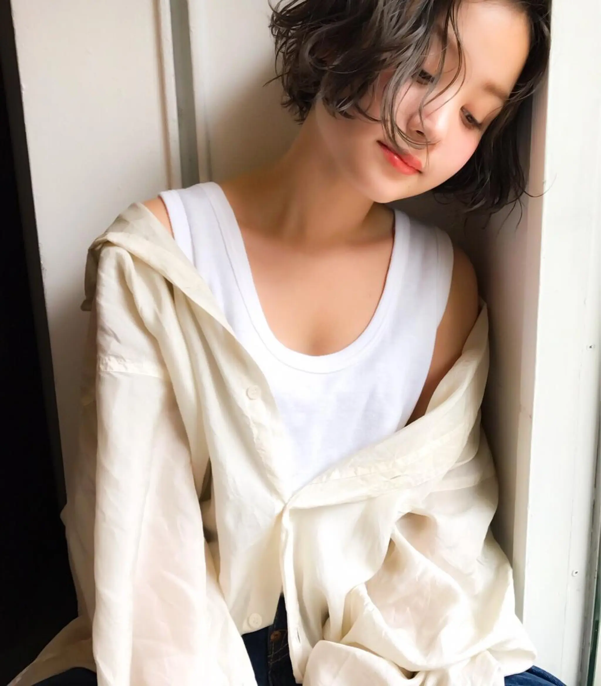 ショート カラー パーマ ヘアアレンジ 薬剤付きシェアサロン 店長タチバナのヘアスタイル