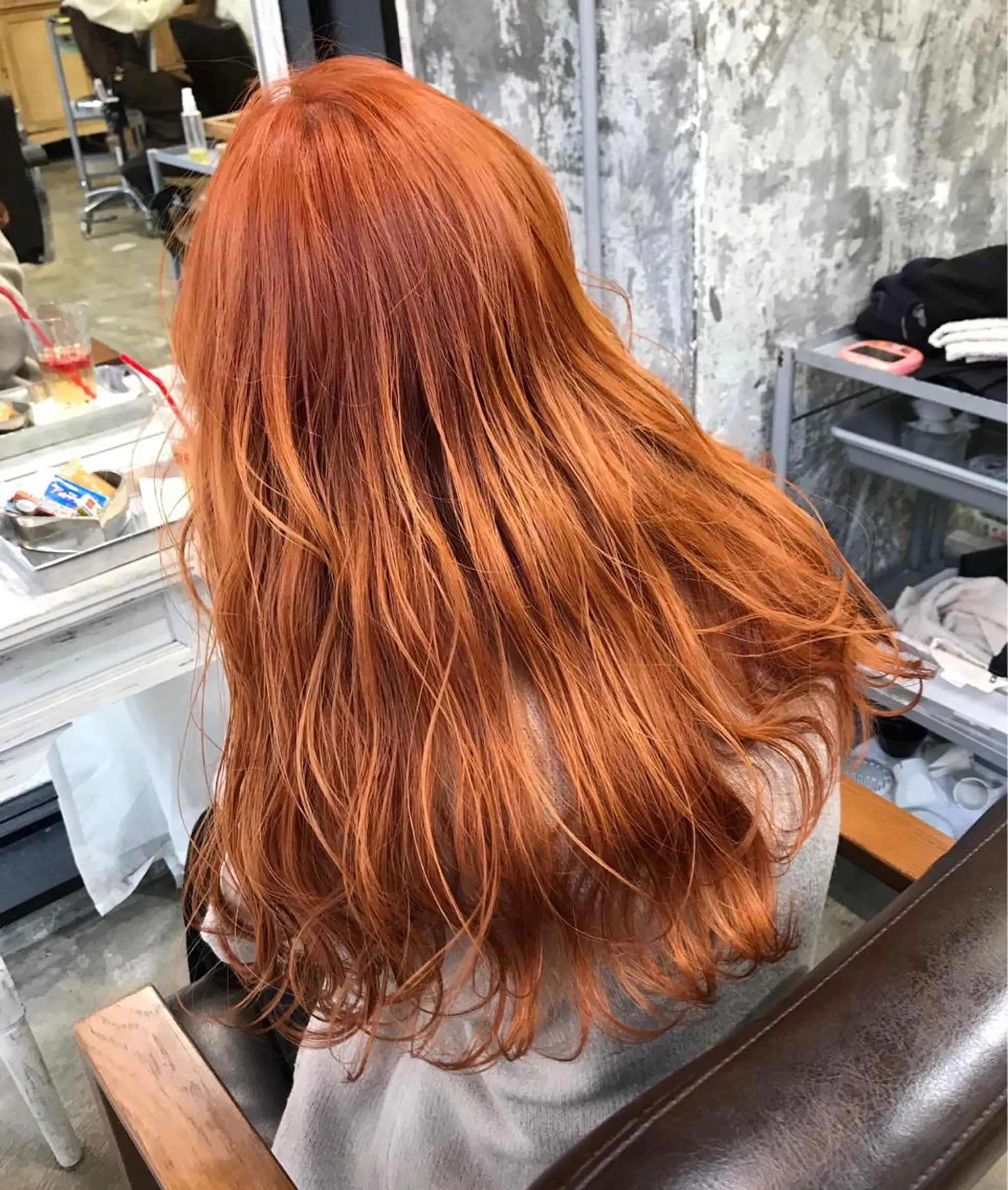 ロング カラー オレンジ Piaコータロー ハイトーン&‪ボブのヘアスタイル