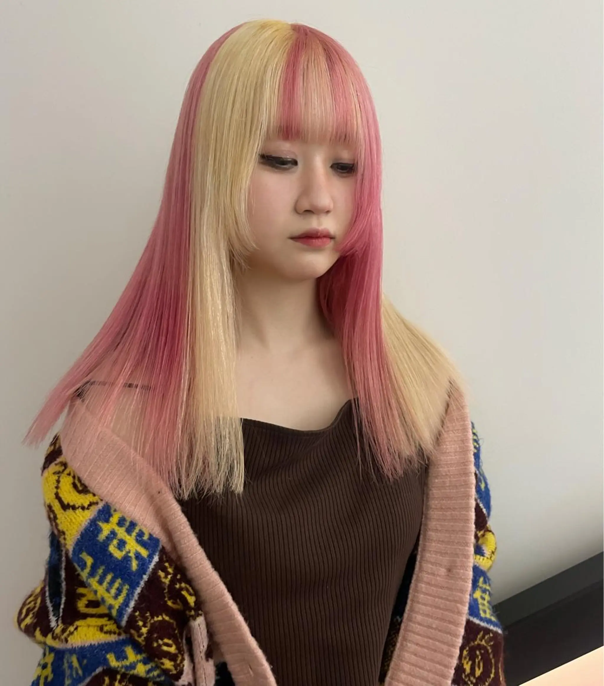 ロング カラー デザインカラー ヘアカラー hair&nail ☯️アイリ☯️のネイルデザイン